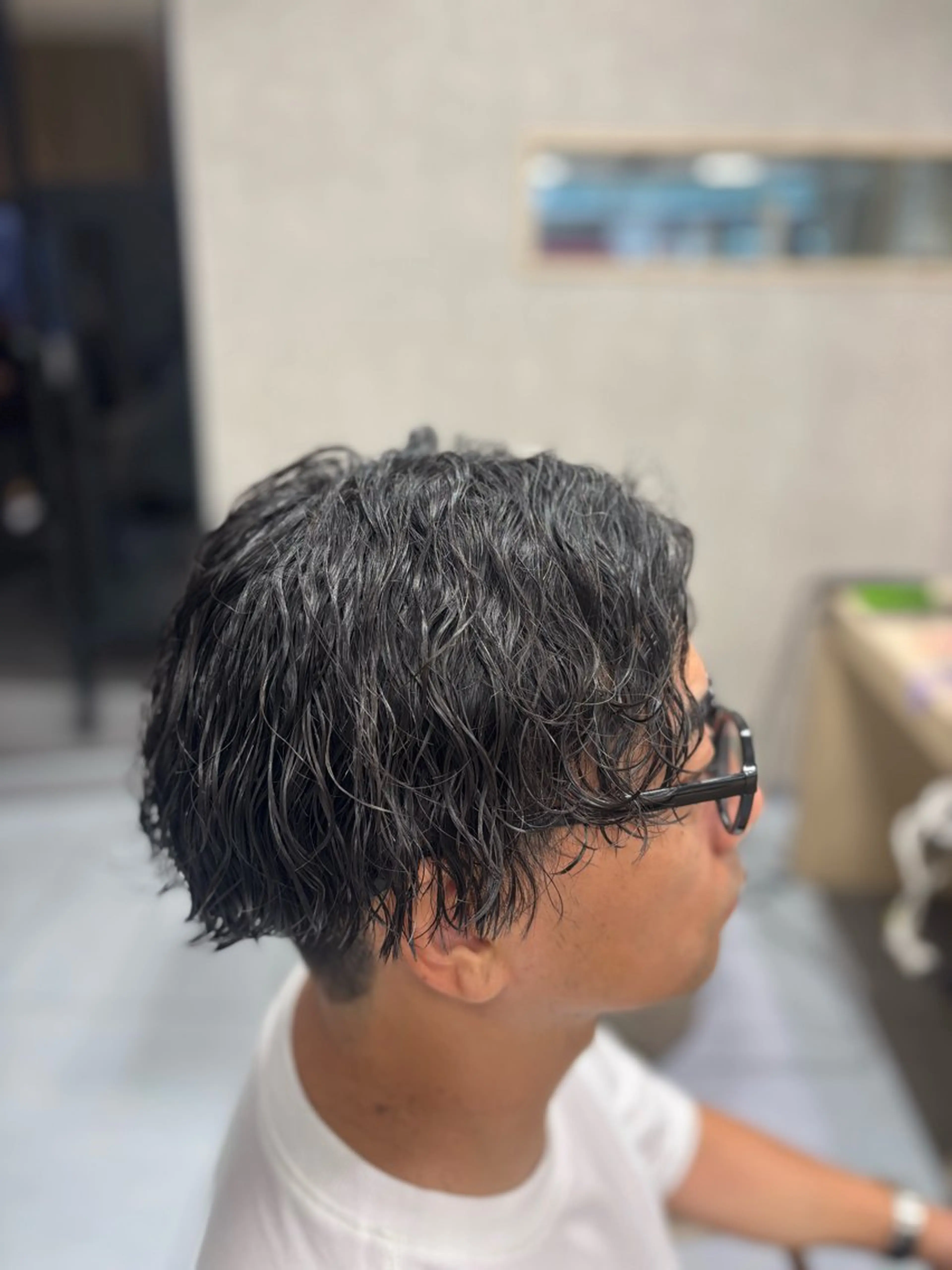 ショート パーマ メンズ カット パーマ メンズ特化韓国風 パーマスタイル/りんのヘアスタイル