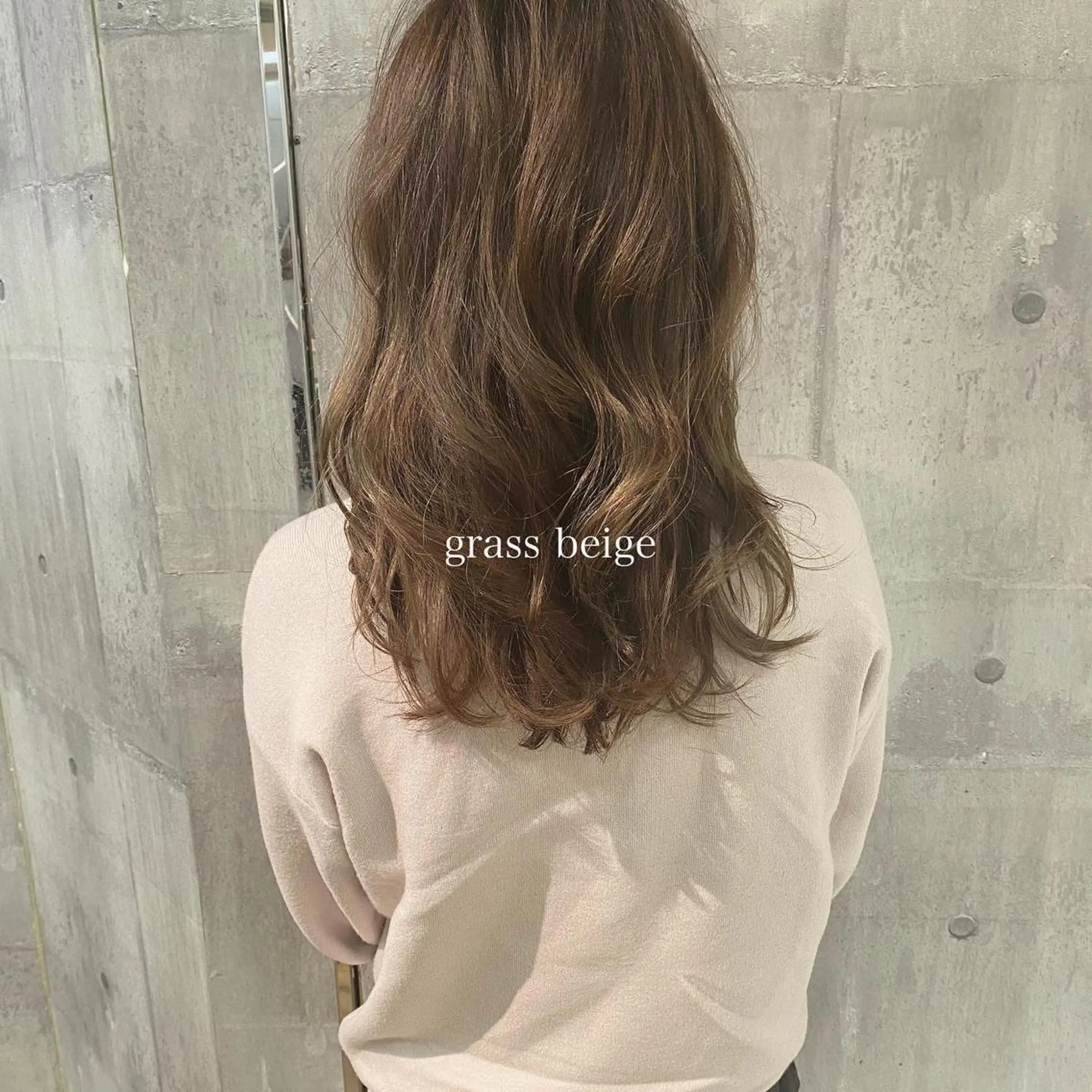 ミディアム カラー ベージュカラー カット ヘアカラー トリートメント 髪質改善ｶﾗｰ ｹｱﾌﾞﾘｰﾁ/ﾀﾑのヘアスタイル