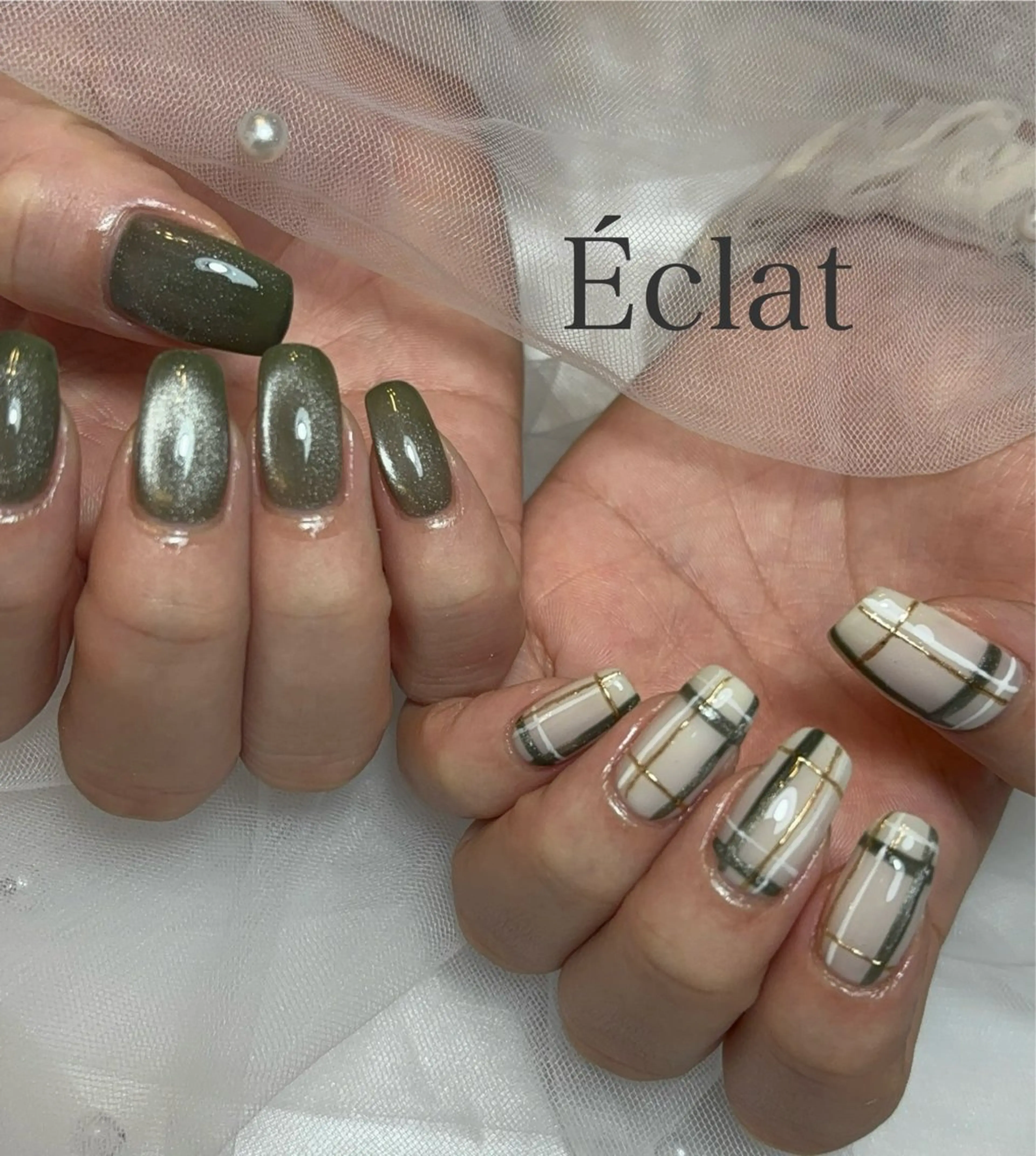 ネイル 持ち込み ハンドネイル nail salon Éclatのネイルデザイン