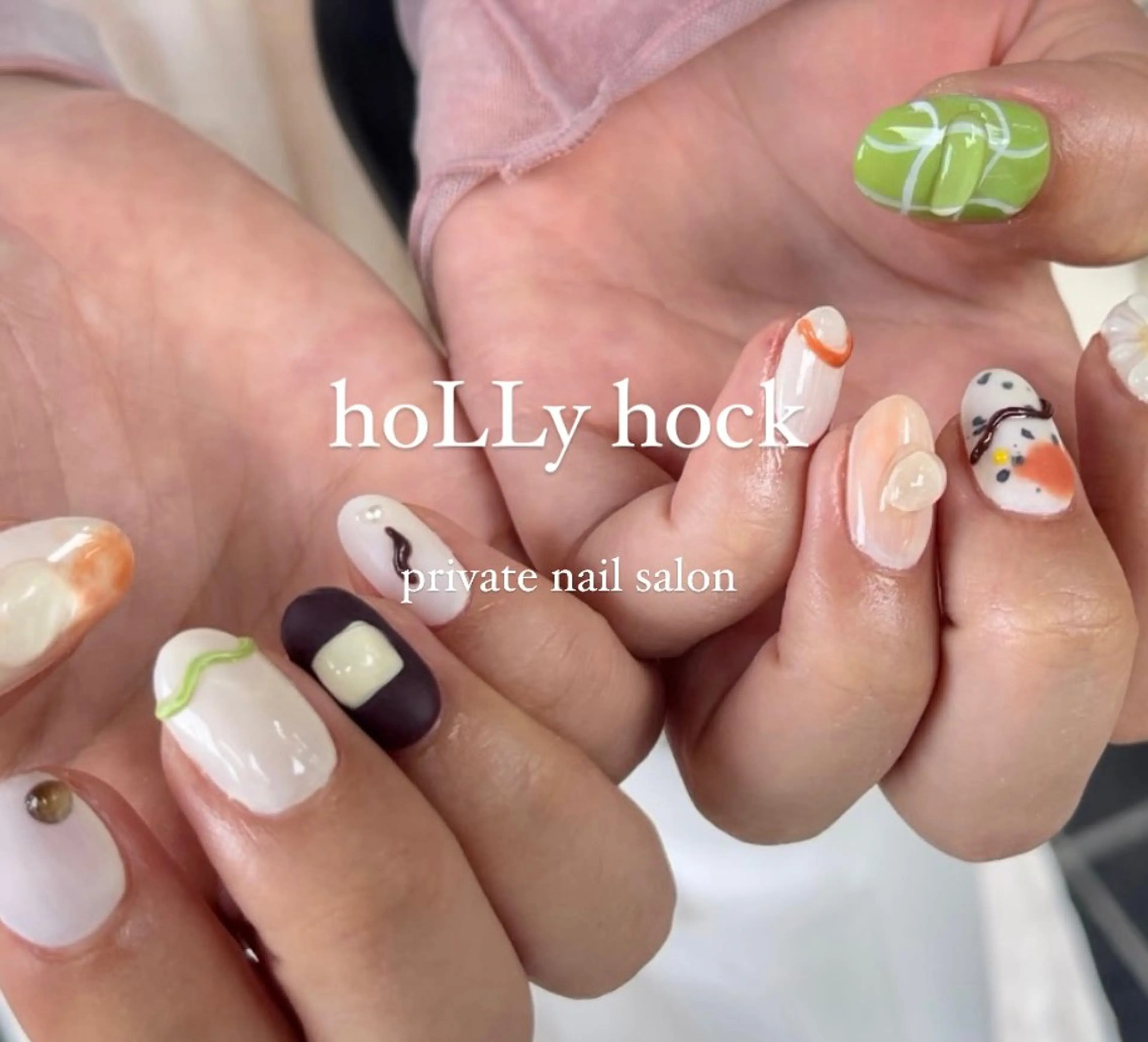 ネイル アートネイル nail salon hoLLyhockのネイルデザイン