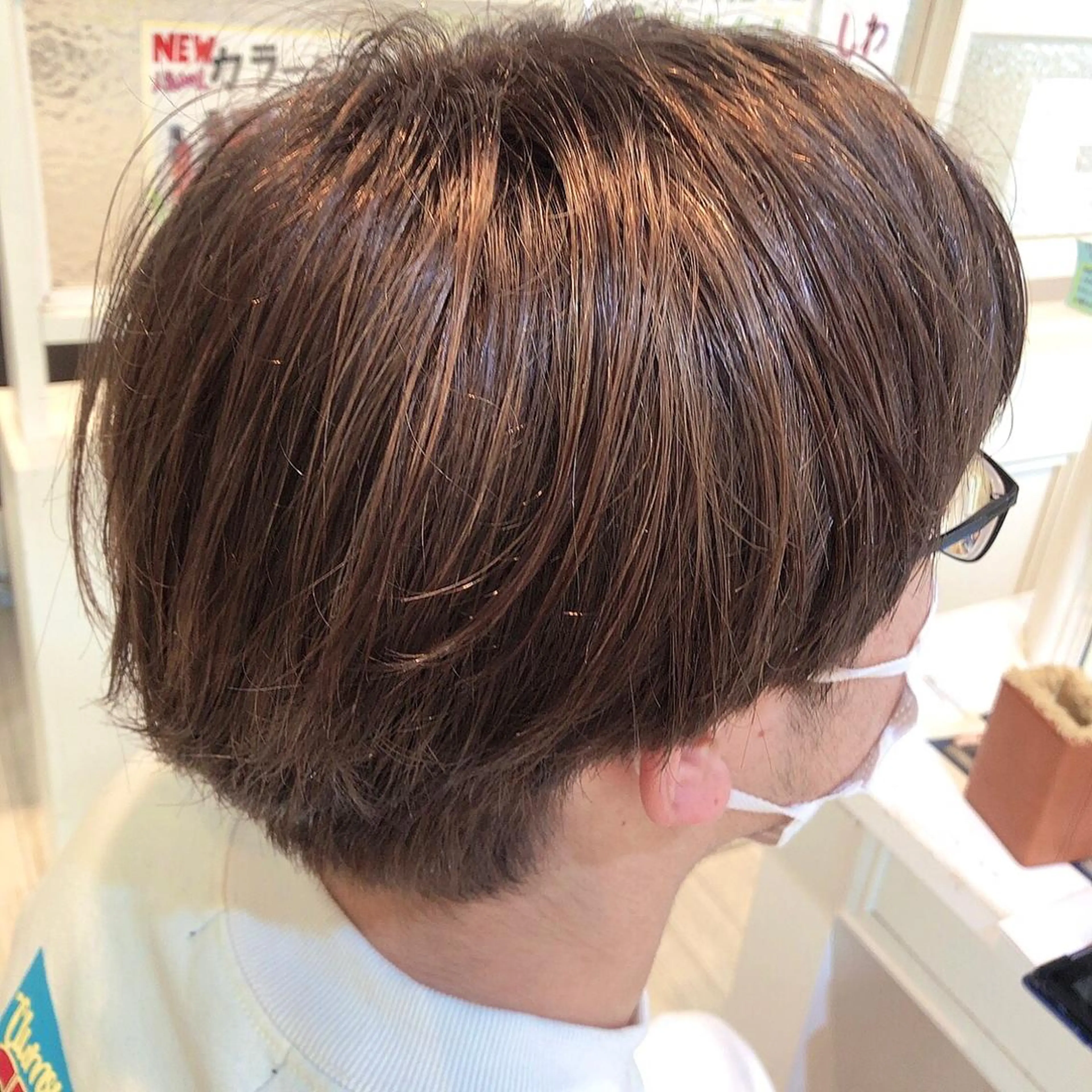 カラー メンズ ヘアカラー 髪質改善&ストレート ‪✂︎‬鈴木青樹のヘアスタイル