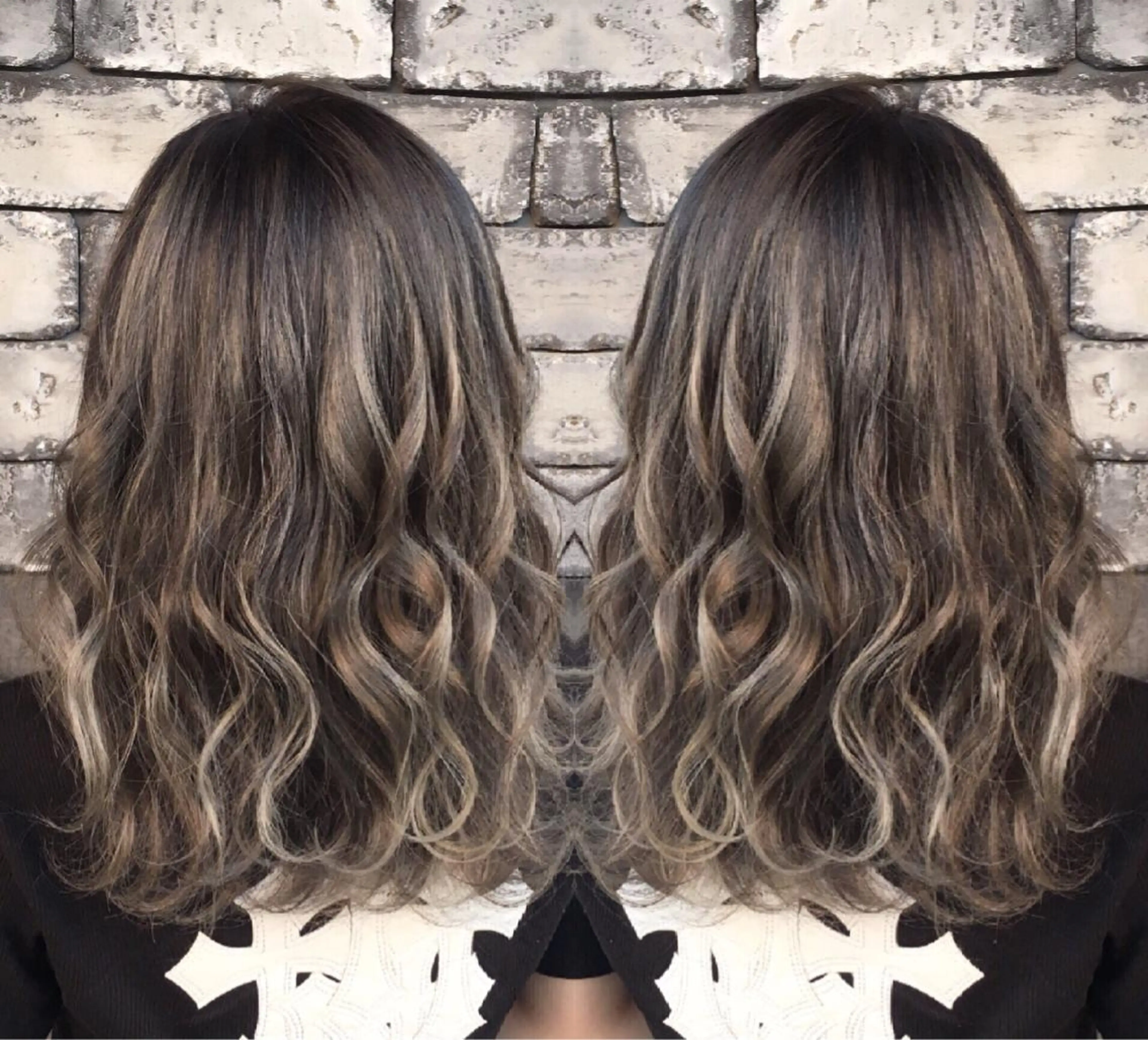 セミロング 3Dハイライト 外国人風カラー ハイライト ヘアカラー トリートメント ヘアセット ❤️千葉県代表❤️ 店長❤️柿本翔一朗のヘアスタイル