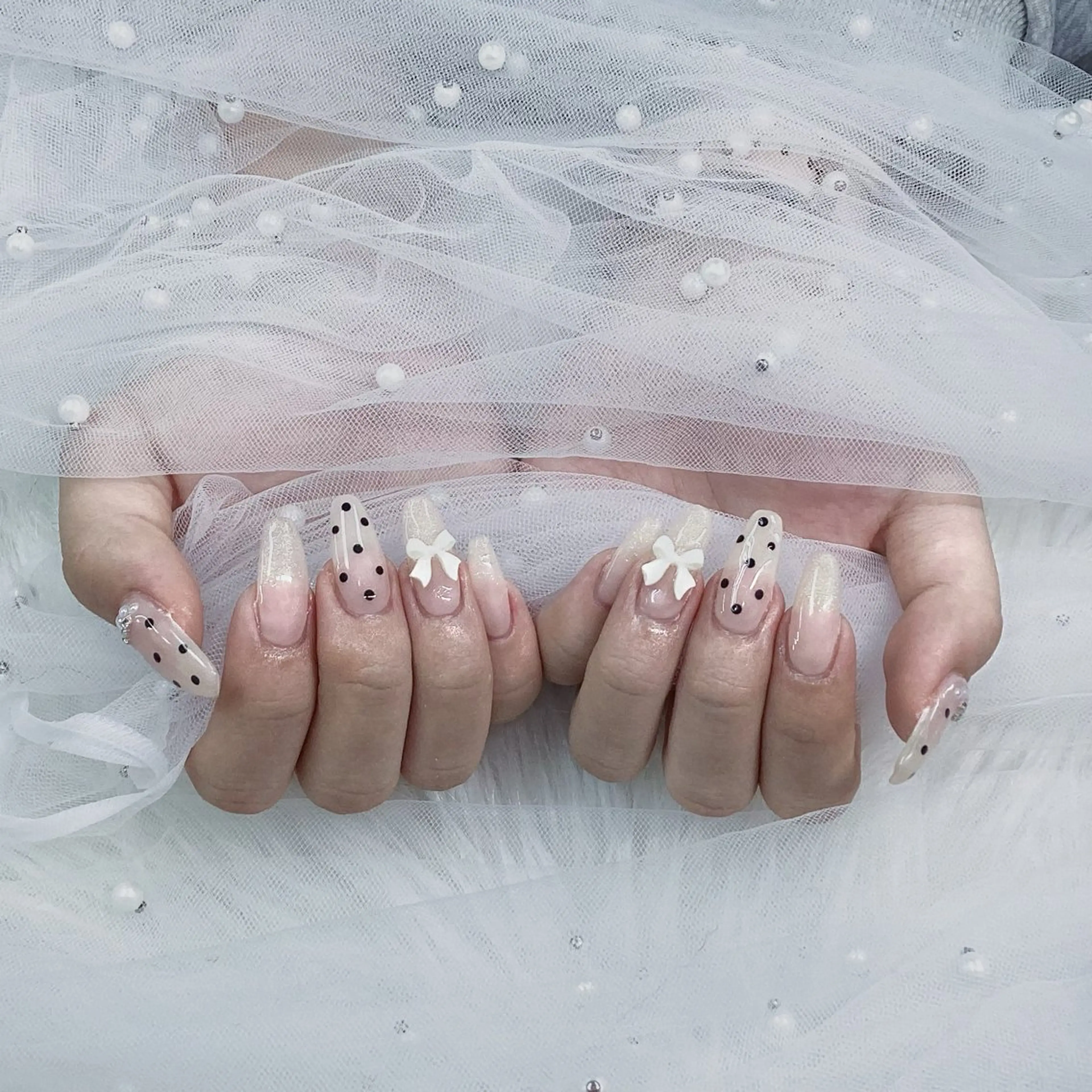 ネイル パーツ全部¥110 サロンミミのネイルデザイン