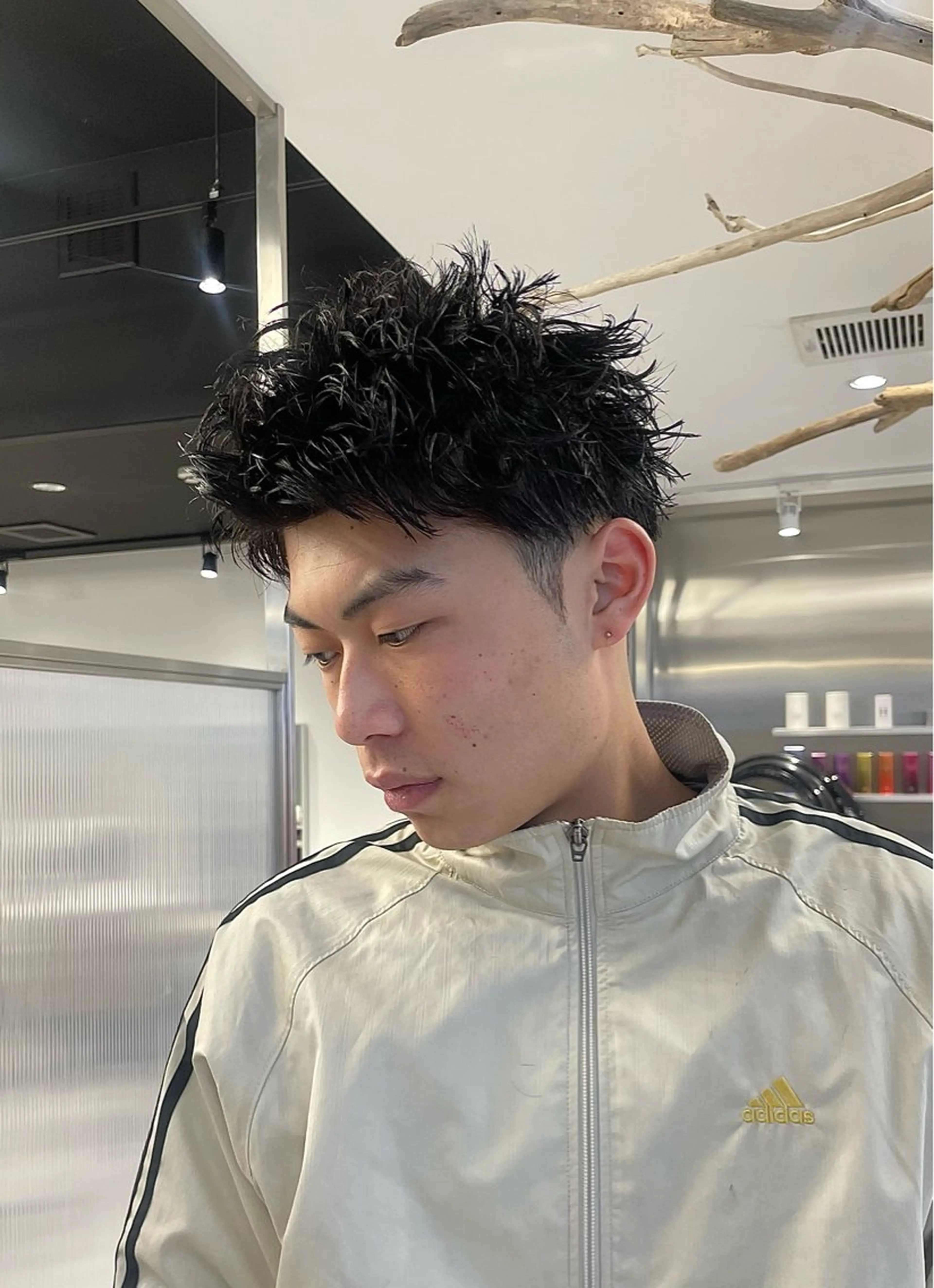 ショート パーマ メンズ カット パーマ 【圧倒的センス】 まる/メンズカラーのヘアスタイル