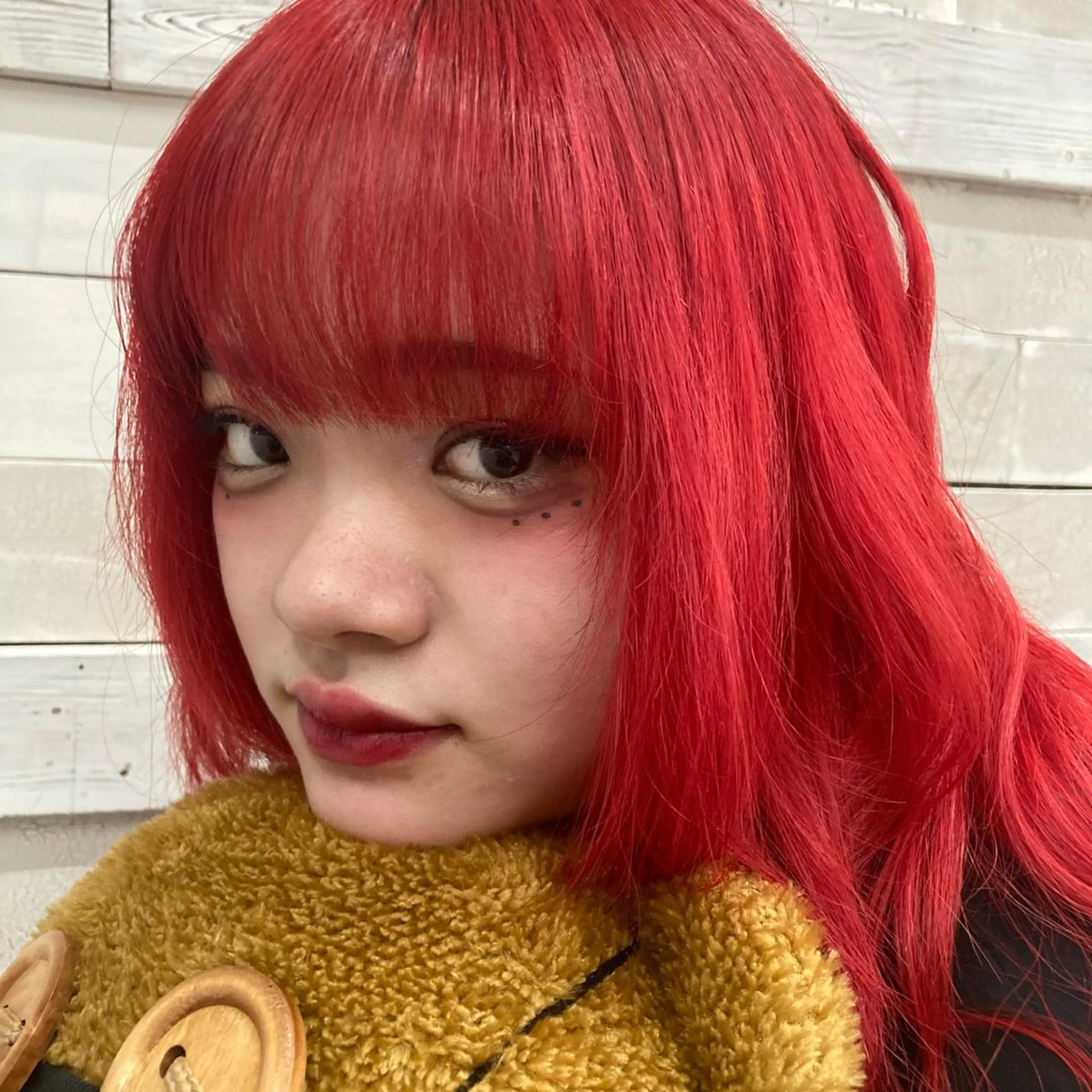 ミディアム カラー ウルフレイヤー エクステ/kokiのヘアスタイル