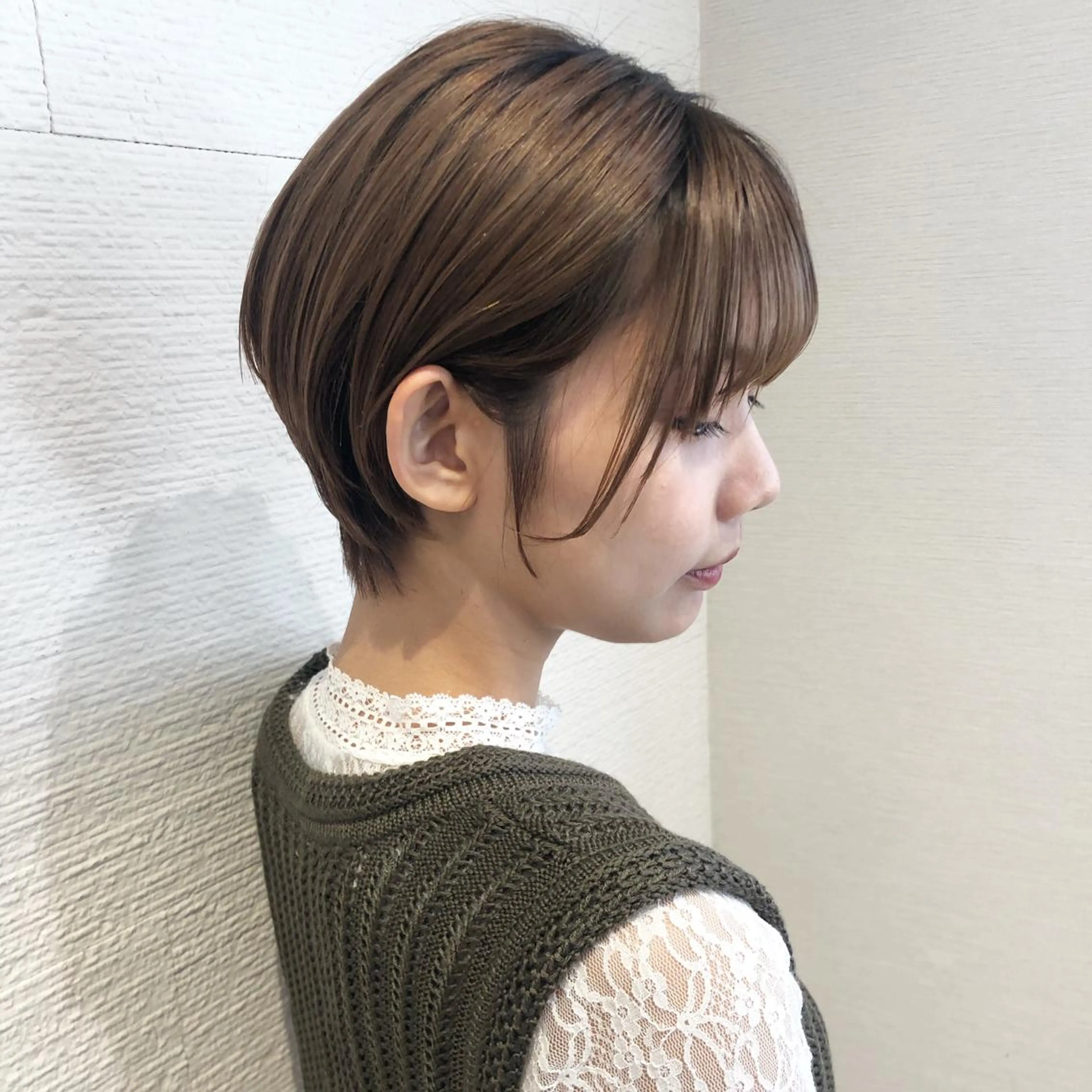 ショート カラー ショート/ボブ/ 白髪ぼかし/しんやのヘアスタイル