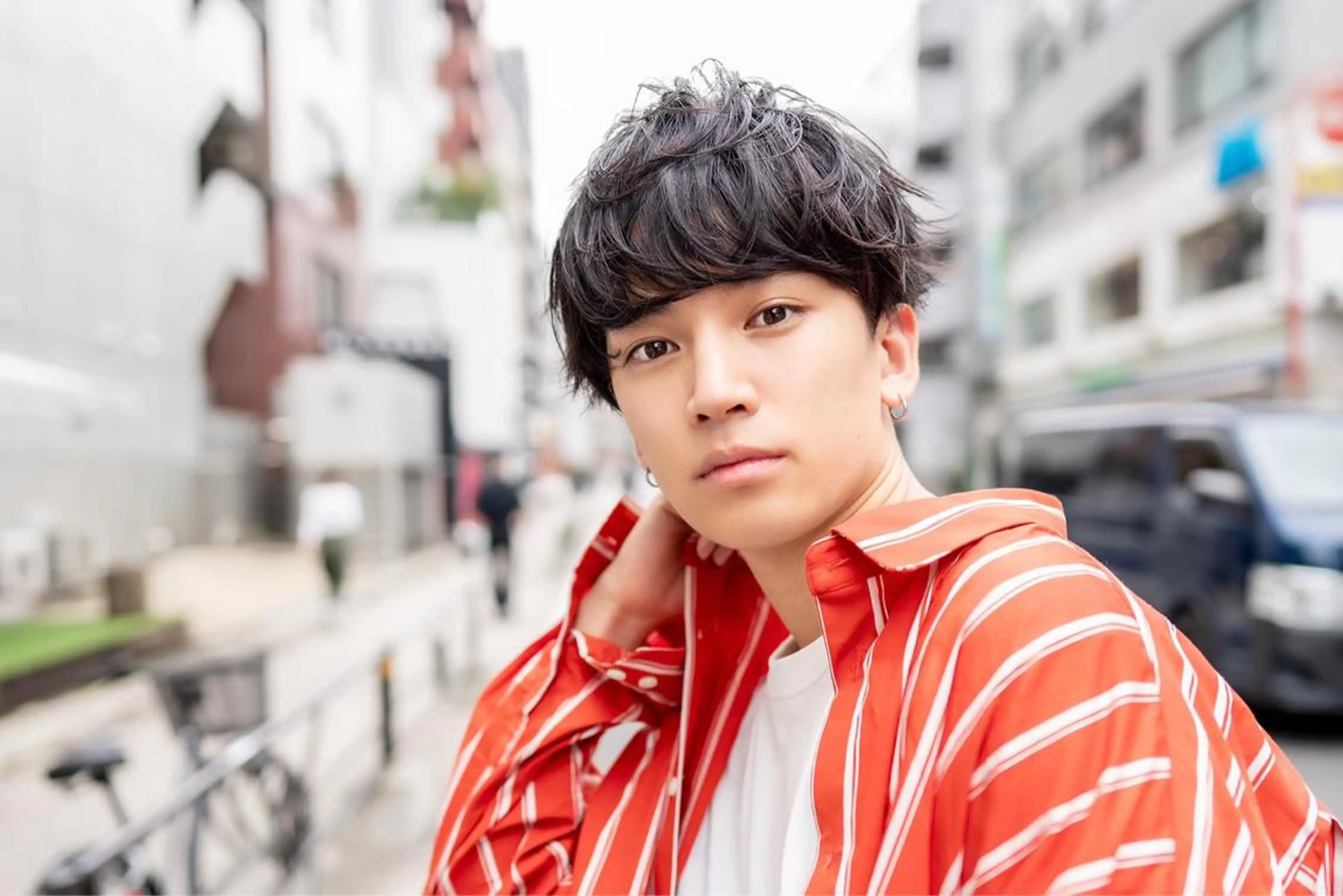 ミディアム パーマ メンズ カット パーマ エフエム 離れ 明大前(FM) FM離れ 明大前 メンズサロン/フェード【エフエム】所属・💈圧倒的メンズ特化 DAITO💈のヘアスタイル