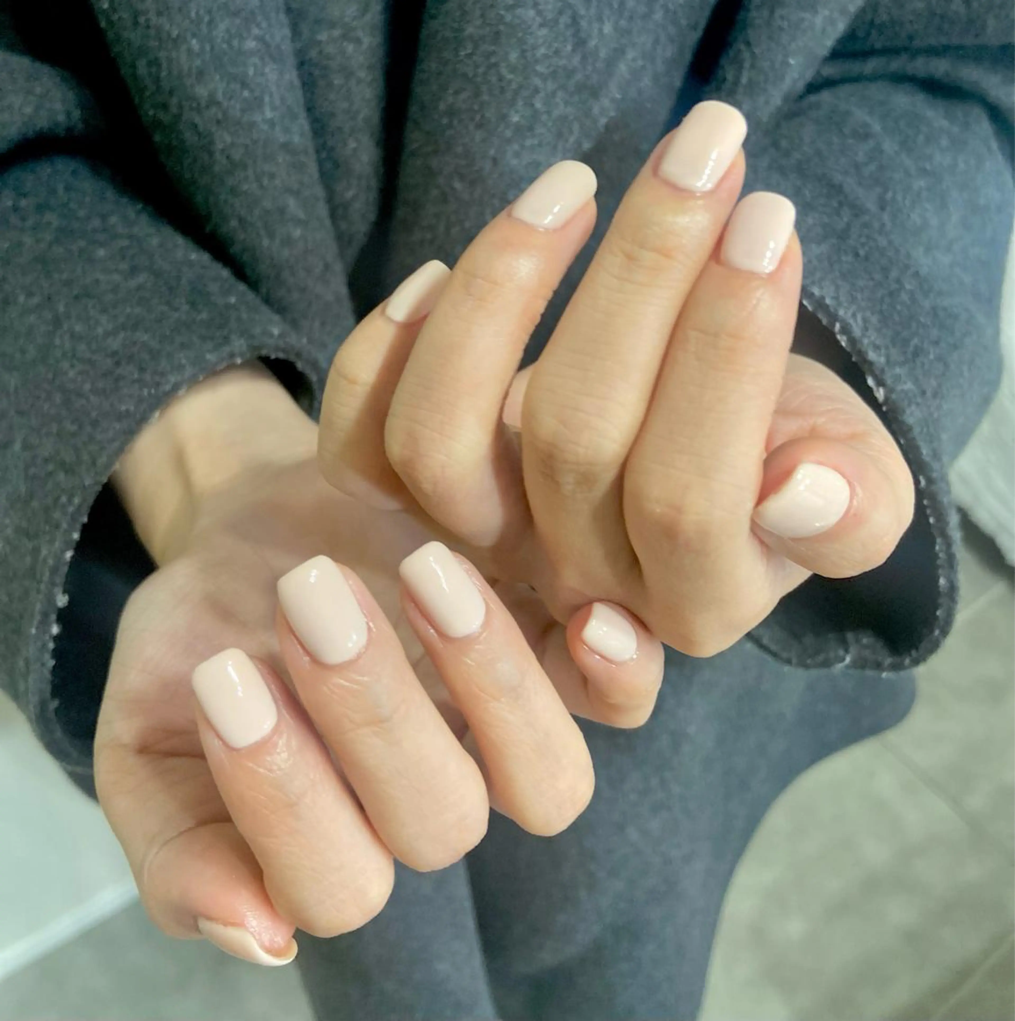 ネイル ワンカラーネイル オレンジ ピンク ホワイト salon de oct.のネイルデザイン