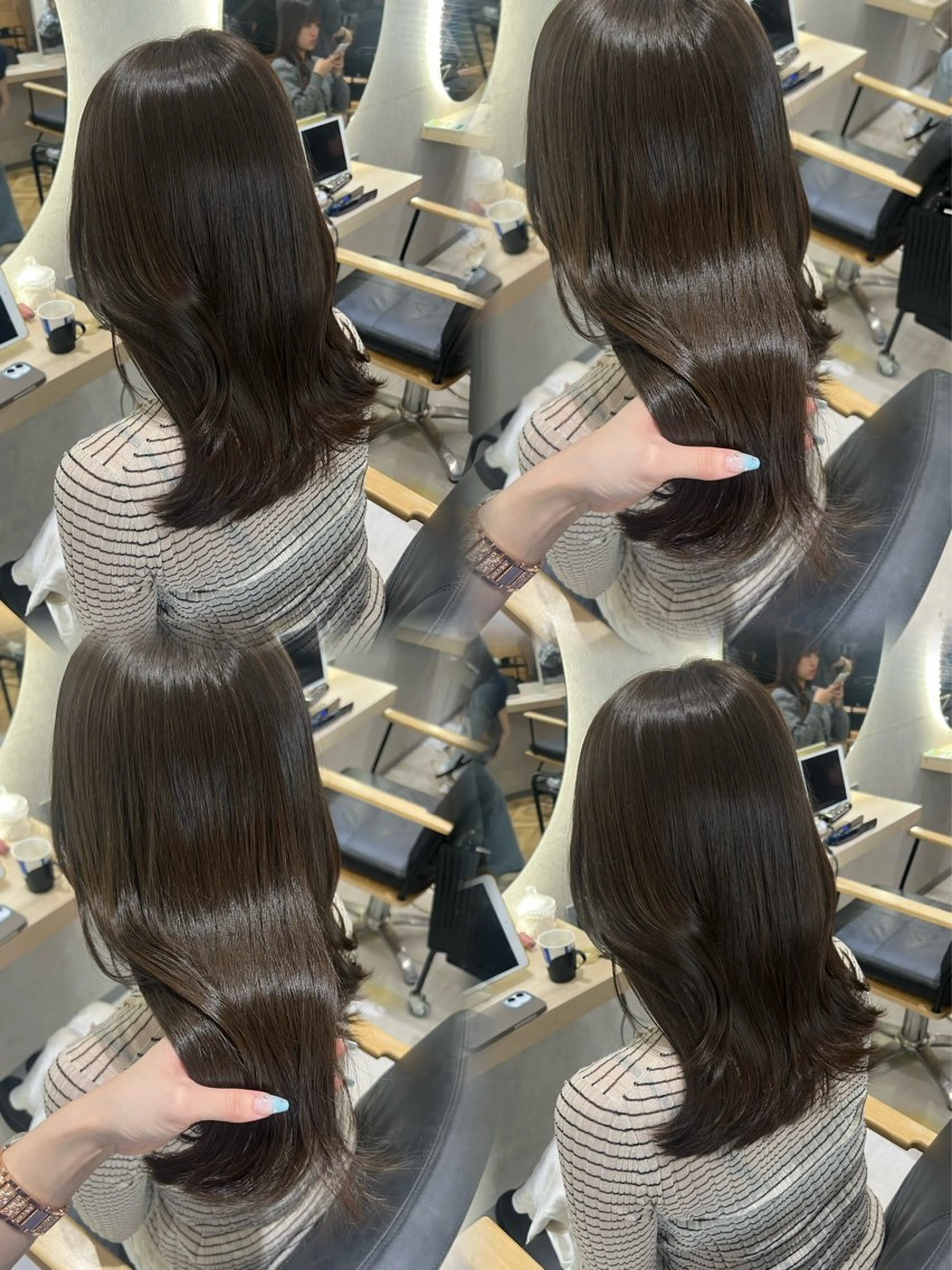 カラー 🫧艶カラー特化🫧 セット/mona🩵のヘアスタイル