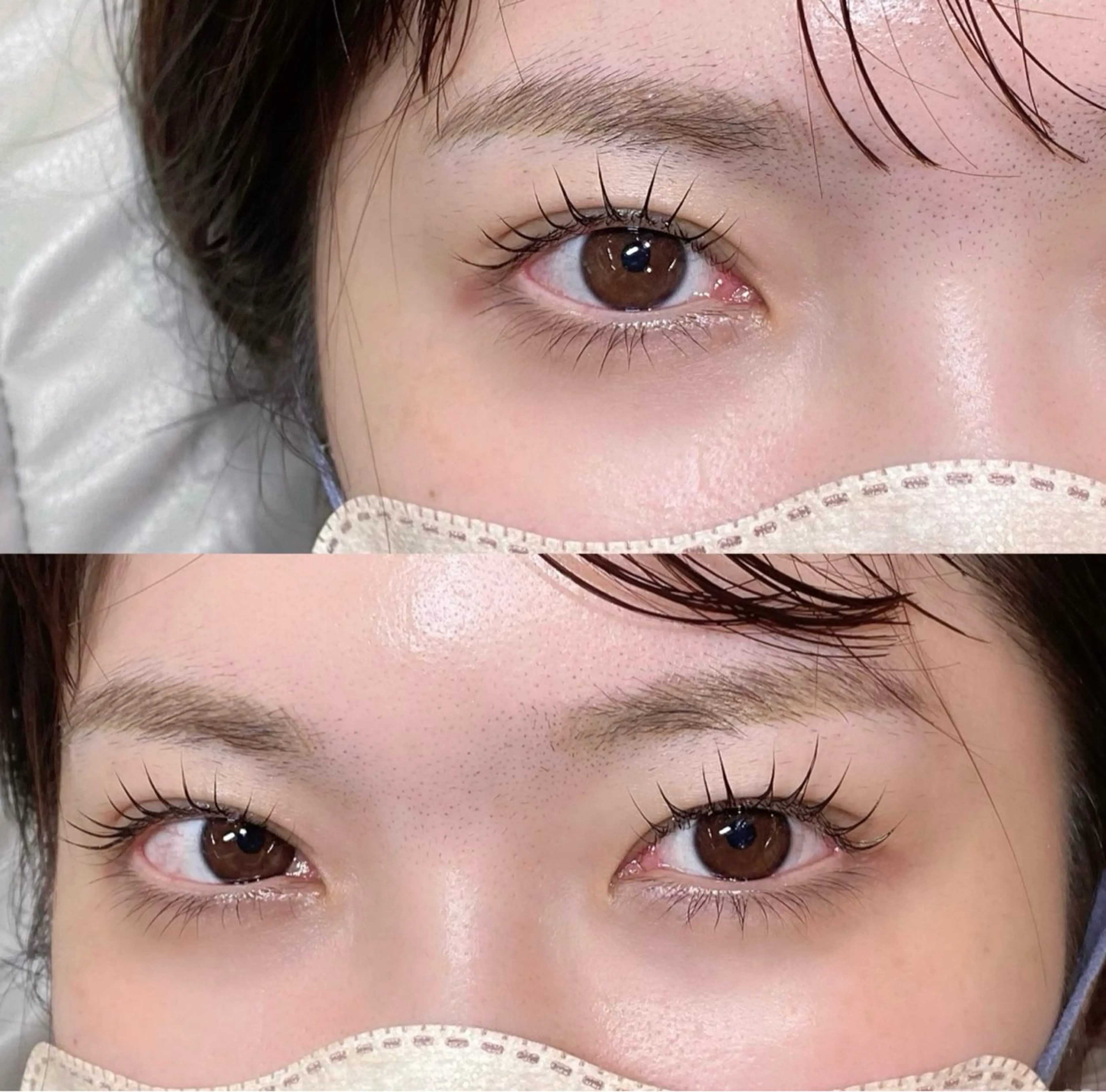 マツエク・マツパ パリジェンヌラッシュリフト 一重×まつ毛パーマ THROW KAORIのマツエク・マツパデザイン