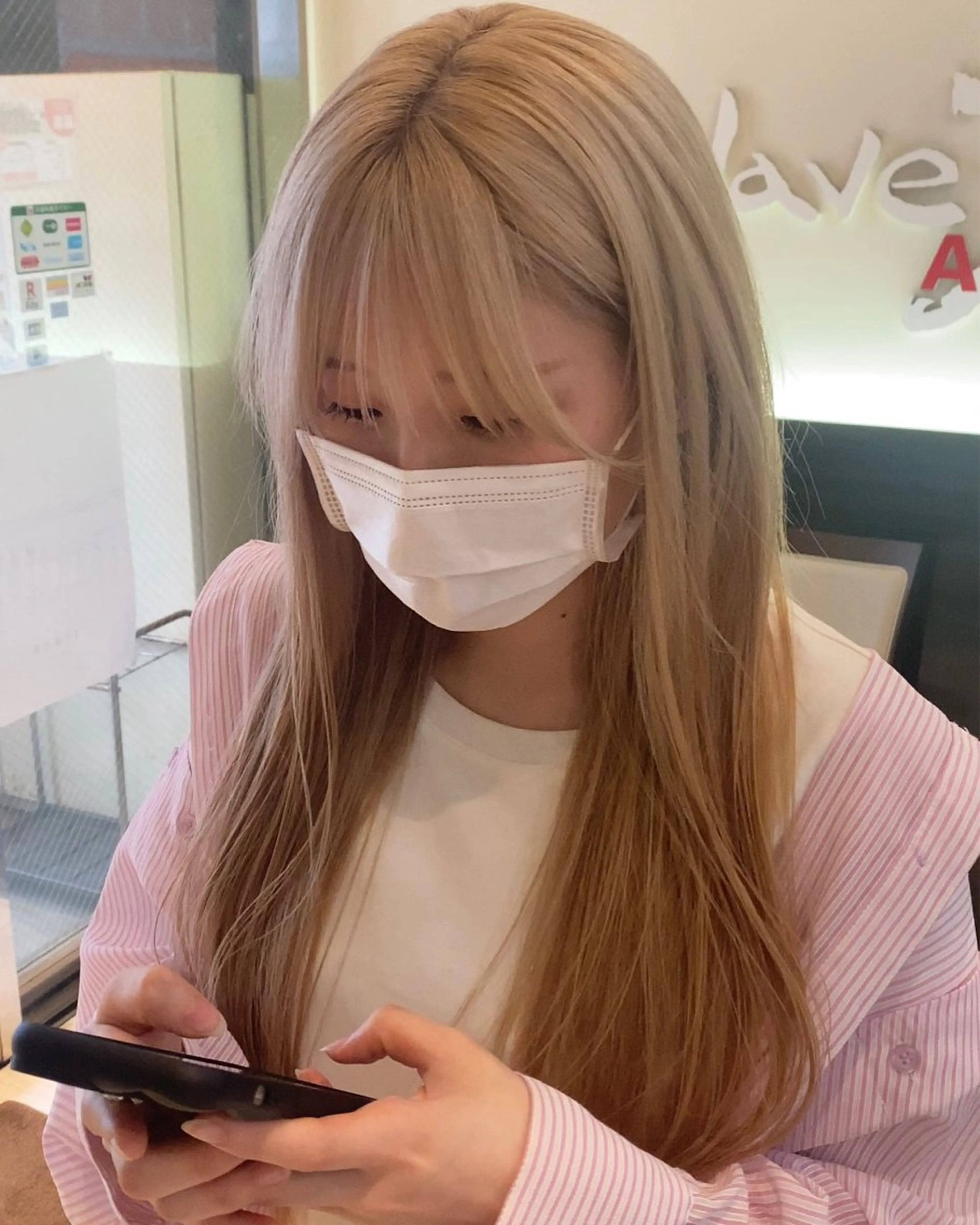 ロング カラー ベージュカラー ホワイトベージュ Agu hair TENOE大宮氷川参道店所属・☀️透明感艶感カラー 増田魁土☀️のヘアスタイル