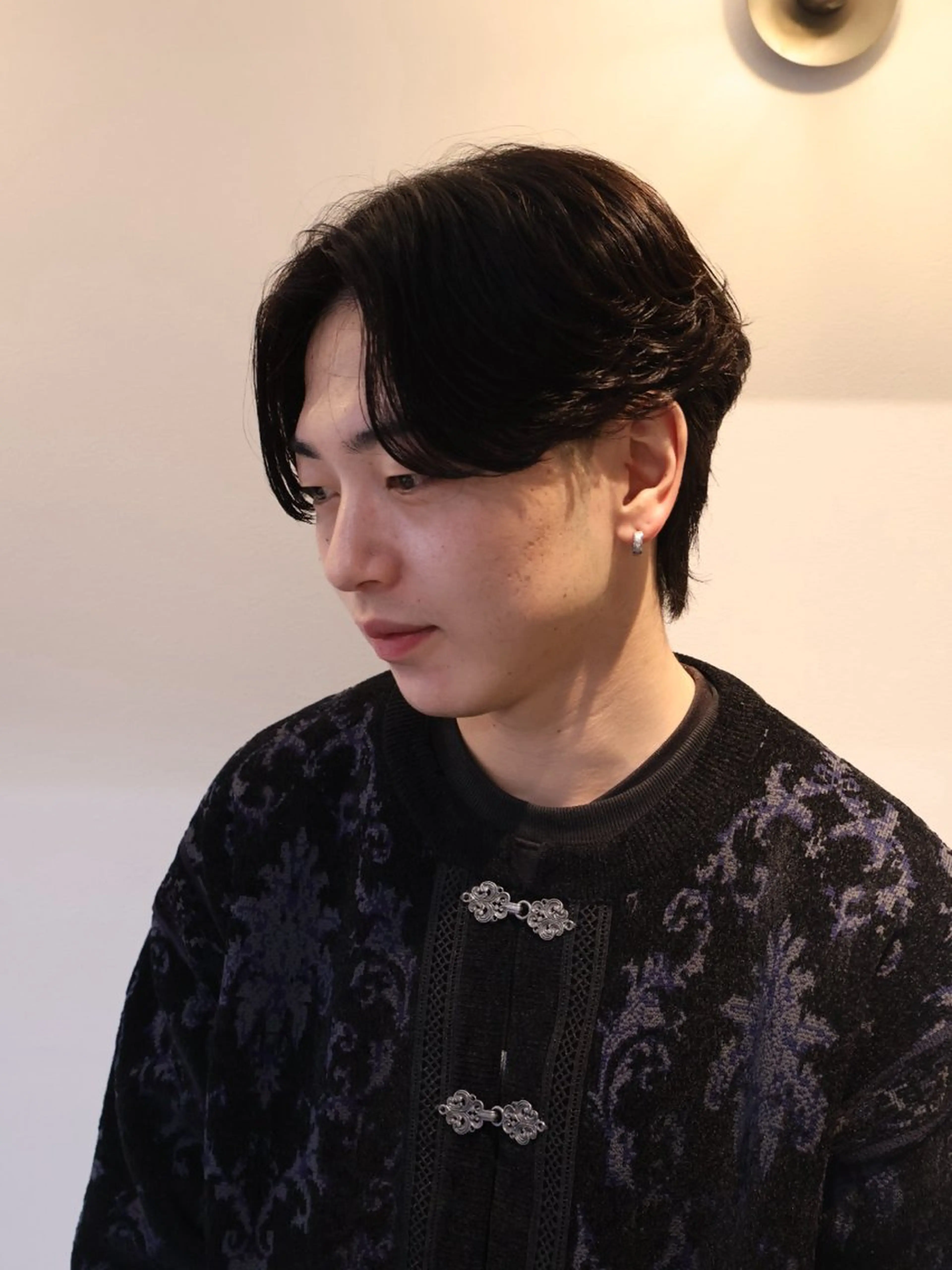 パーマ メンズ カット パーマ 心櫻/メンズパーマ/ ニュアンス/フェザーのヘアスタイル