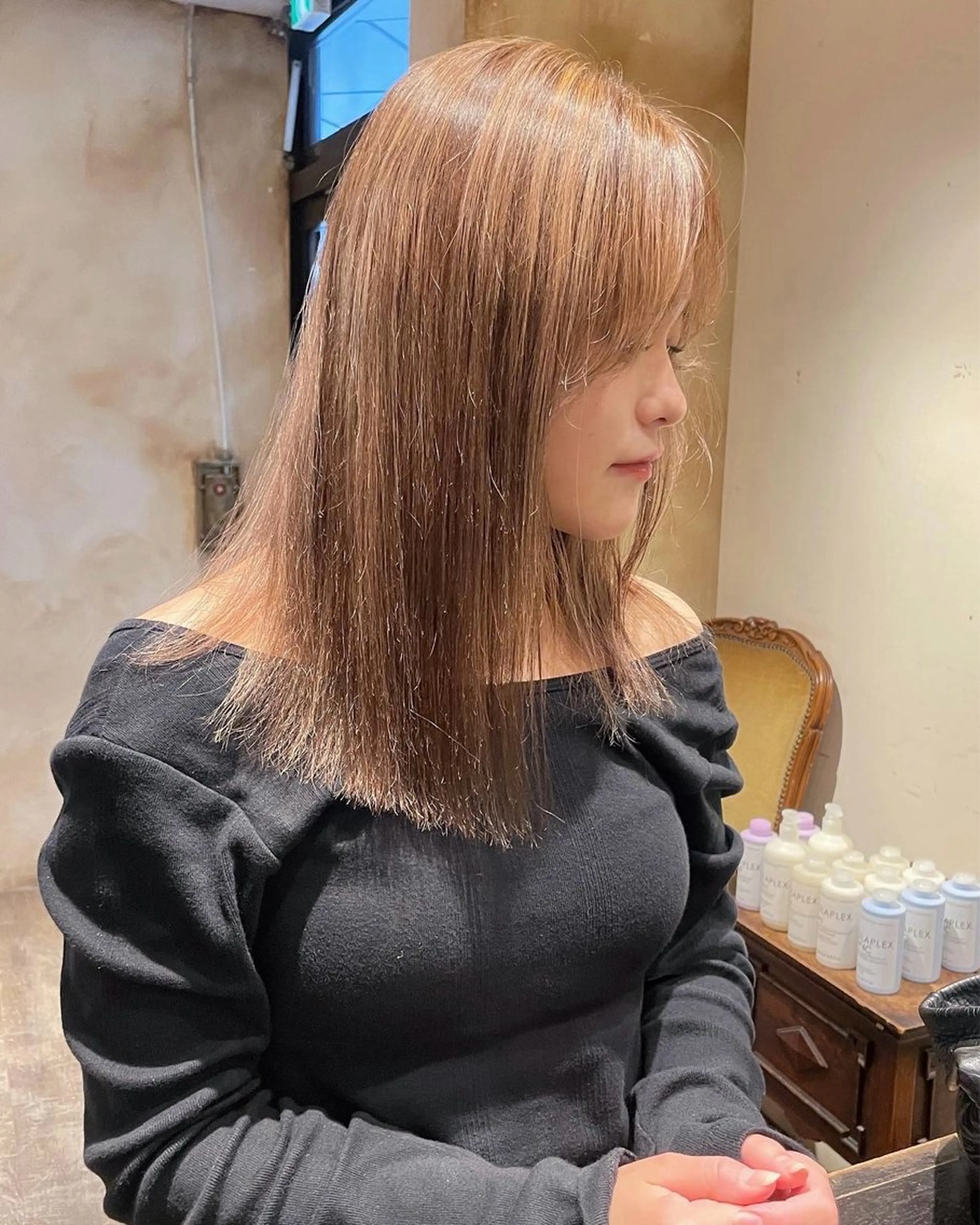 セミロング カラー lot所属・大阪/心斎橋 lot mikuのヘアスタイル