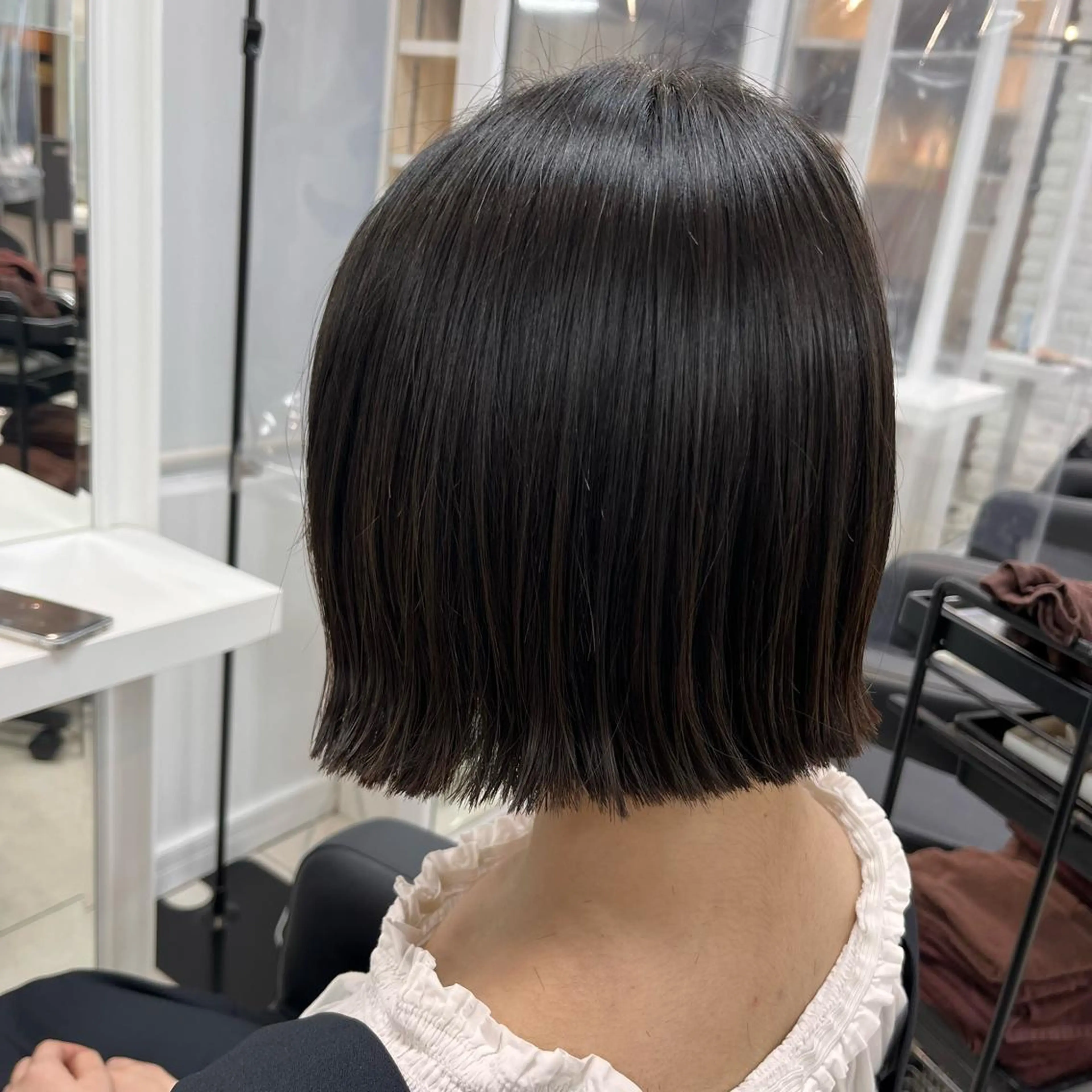 ショート ボブ カット 【センターパート/ マッシュ】ryokaのヘアスタイル