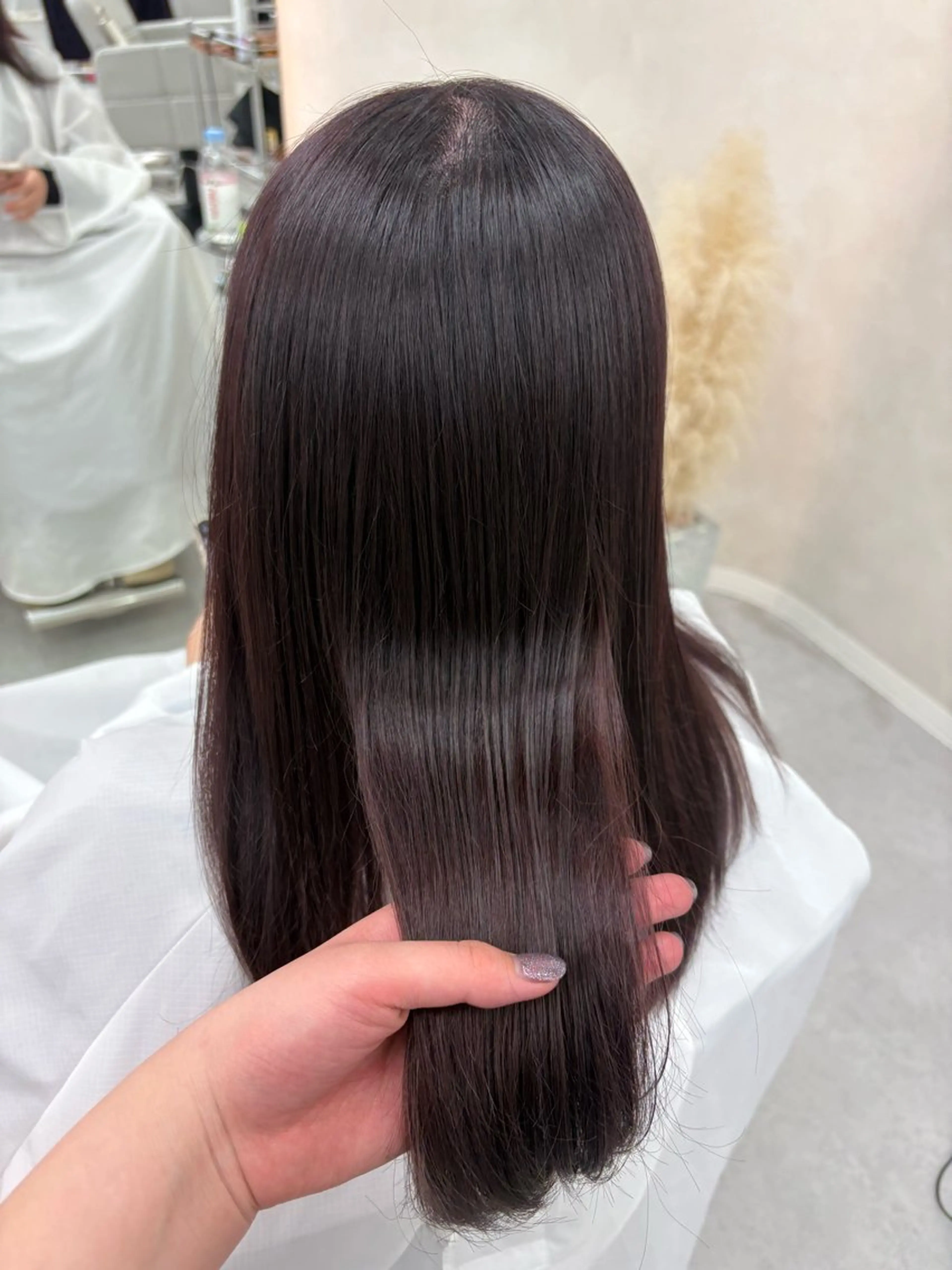 セミロング ヘアカラー 🤍韓国ヘア アイナ🤍のヘアスタイル