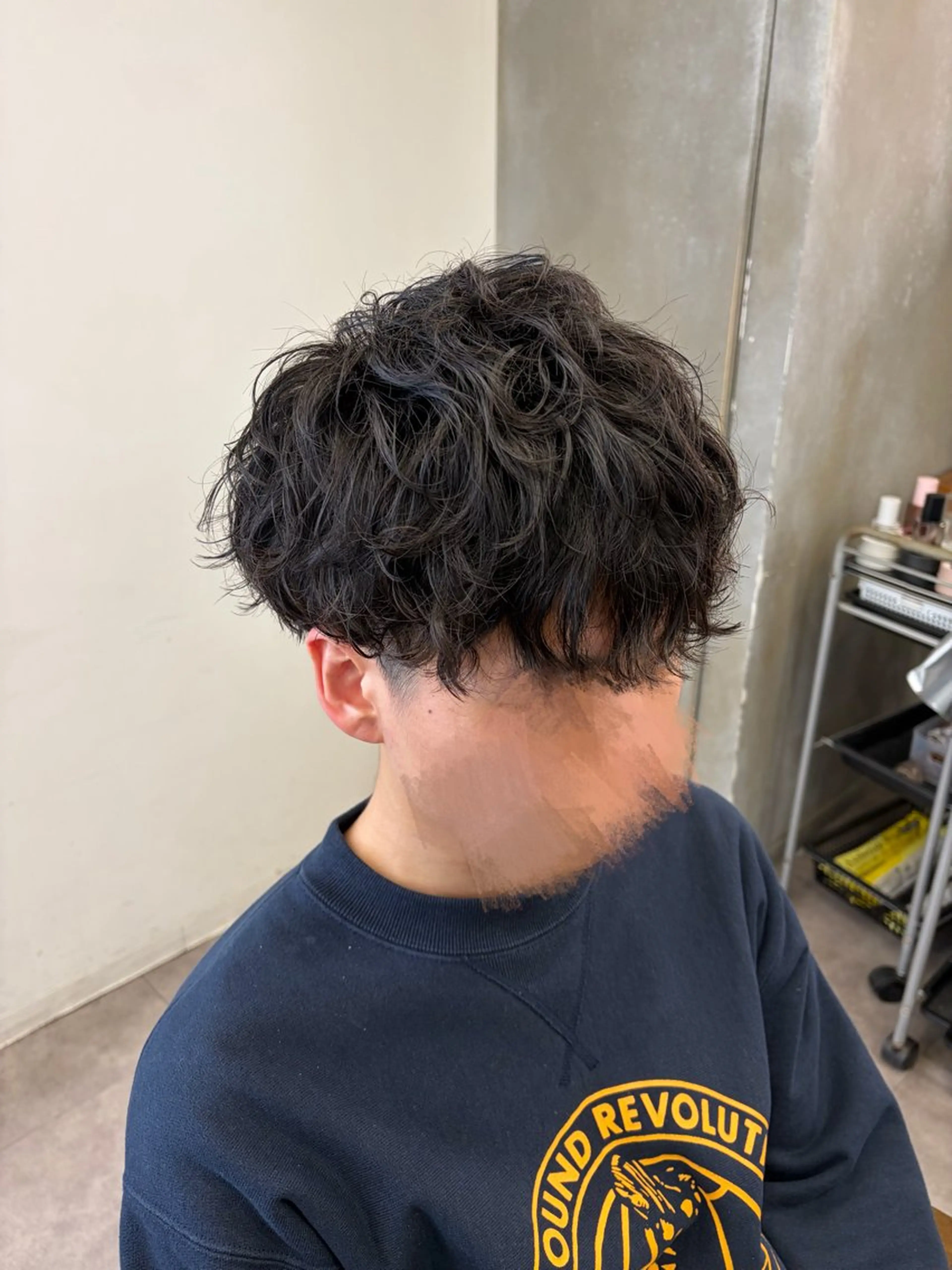 ショート パーマ メンズ メンズパーマ ニュアンスパーマ カット パーマ トリートメント 💜メンズカット＆パ ーマ💜Sakuraのヘアスタイル