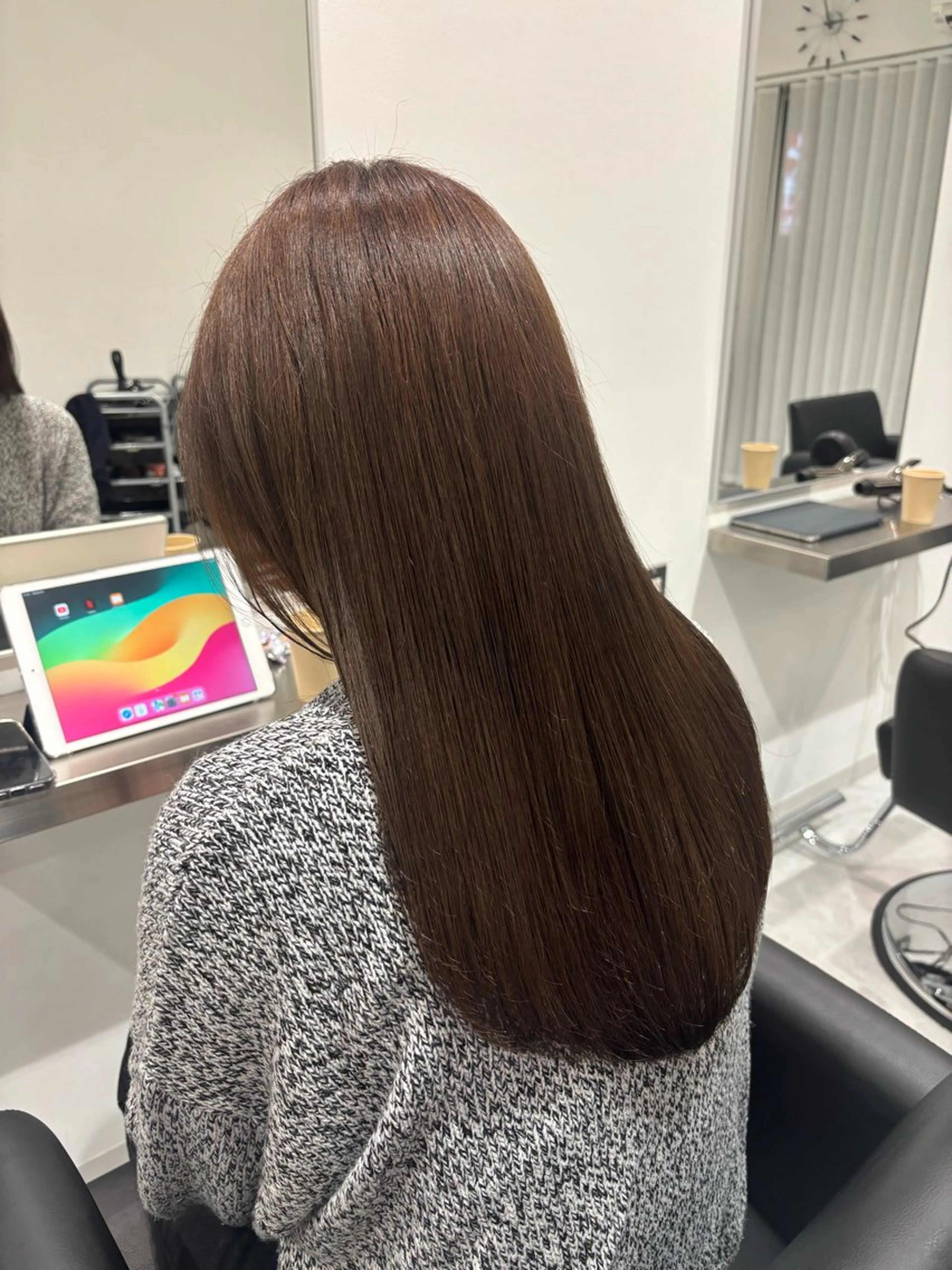 💎透明感カラー+髪質改善トリートメント🫧艶と手触り重視の美髪コースの写真