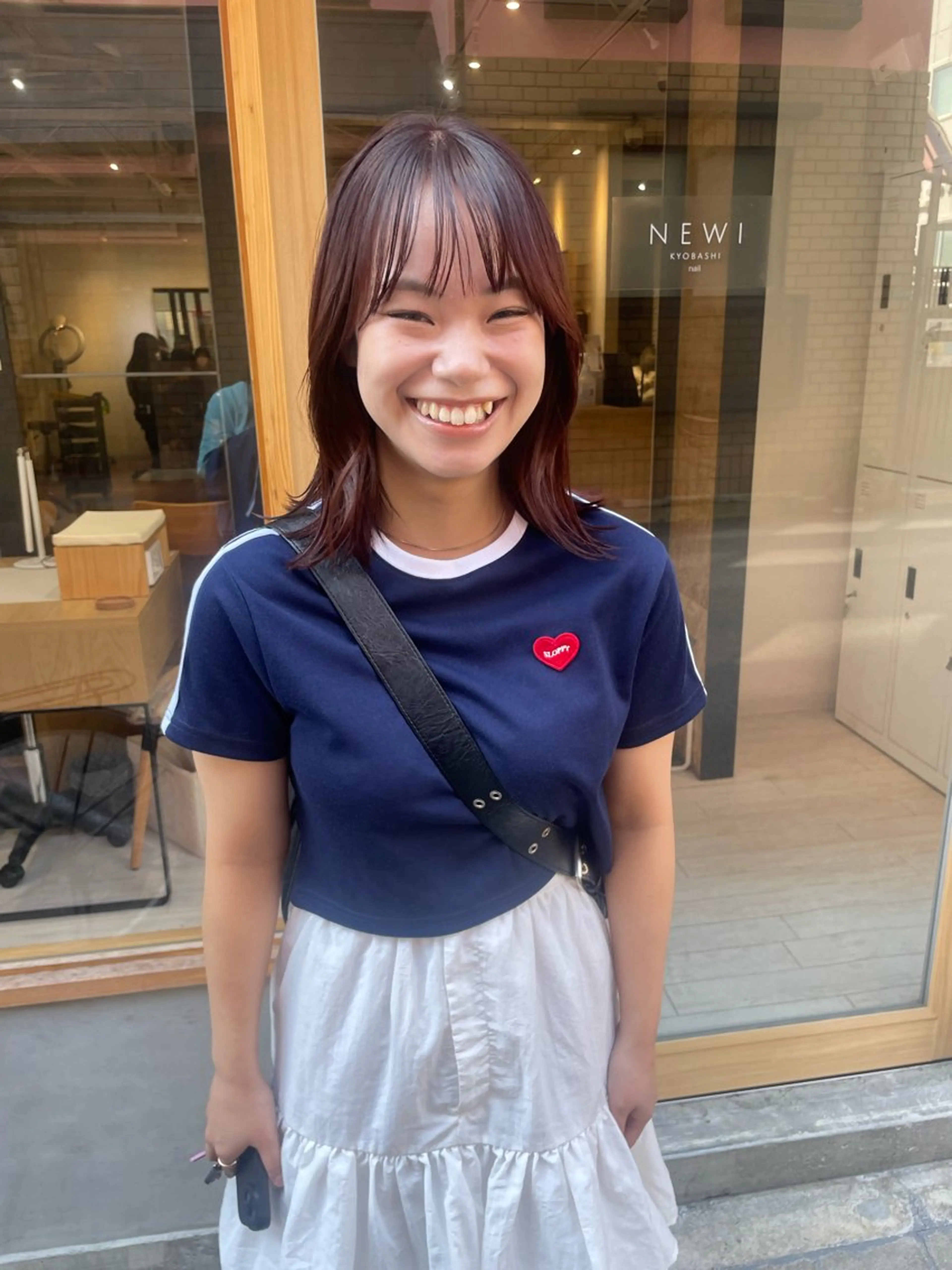 ミディアム カラー パーマ 髙橋奈緒子 ⭐︎newi京橋のヘアスタイル