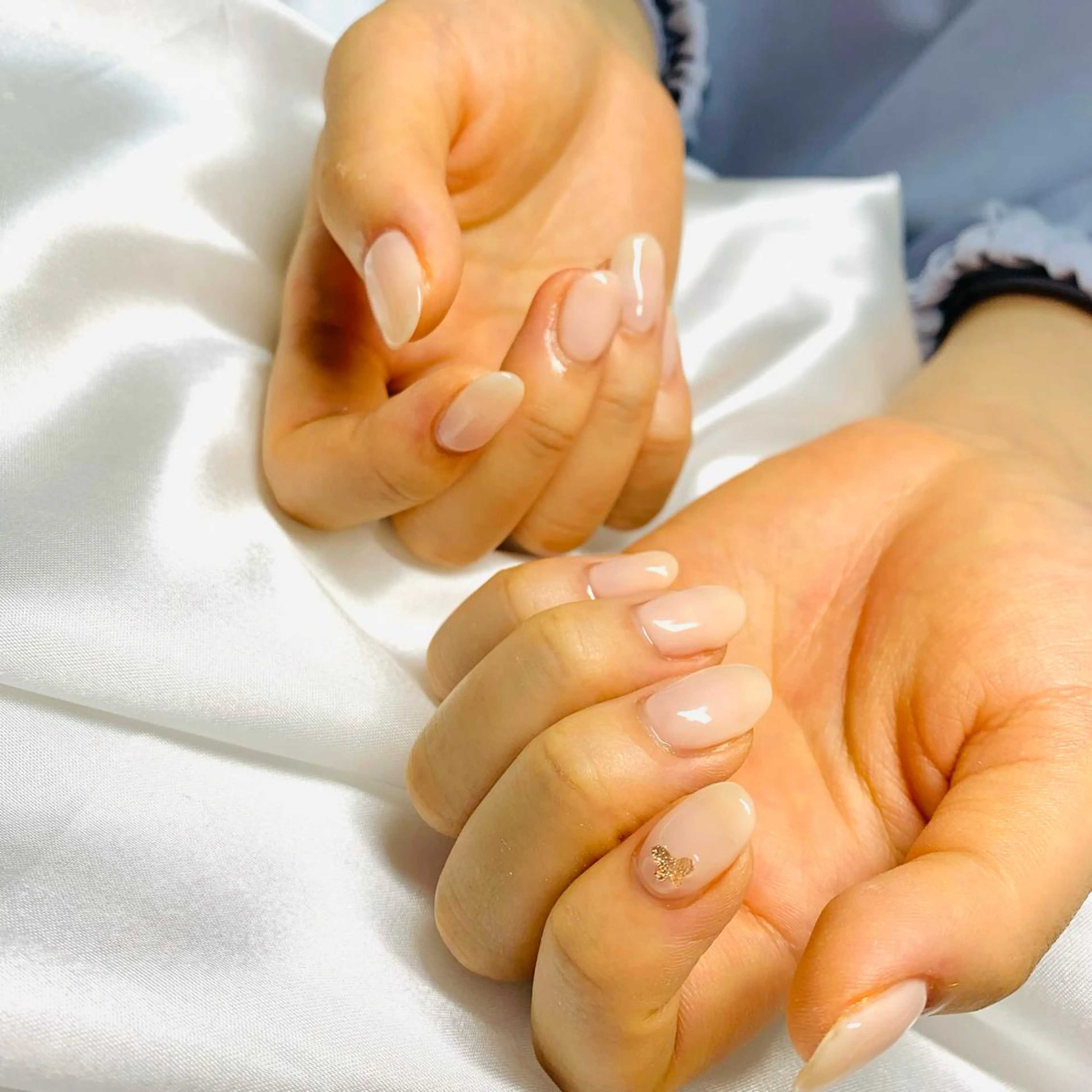 ネイル ジェルネイル ワンカラーネイル パラジェル Nailsalon Spina 琴美のネイルデザイン