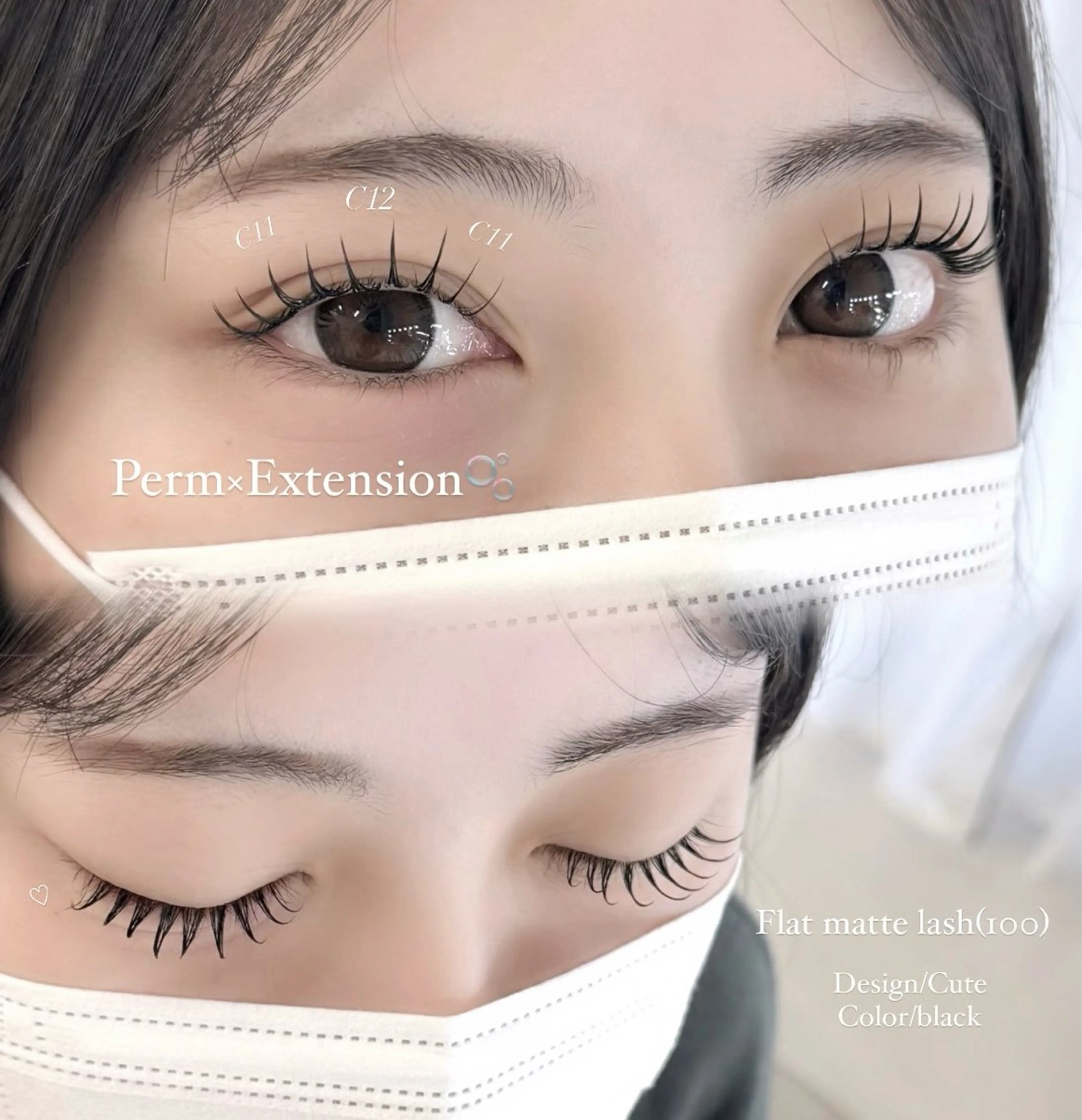 マツエク・マツパ ViSEO Noaのマツエク・マツパデザイン