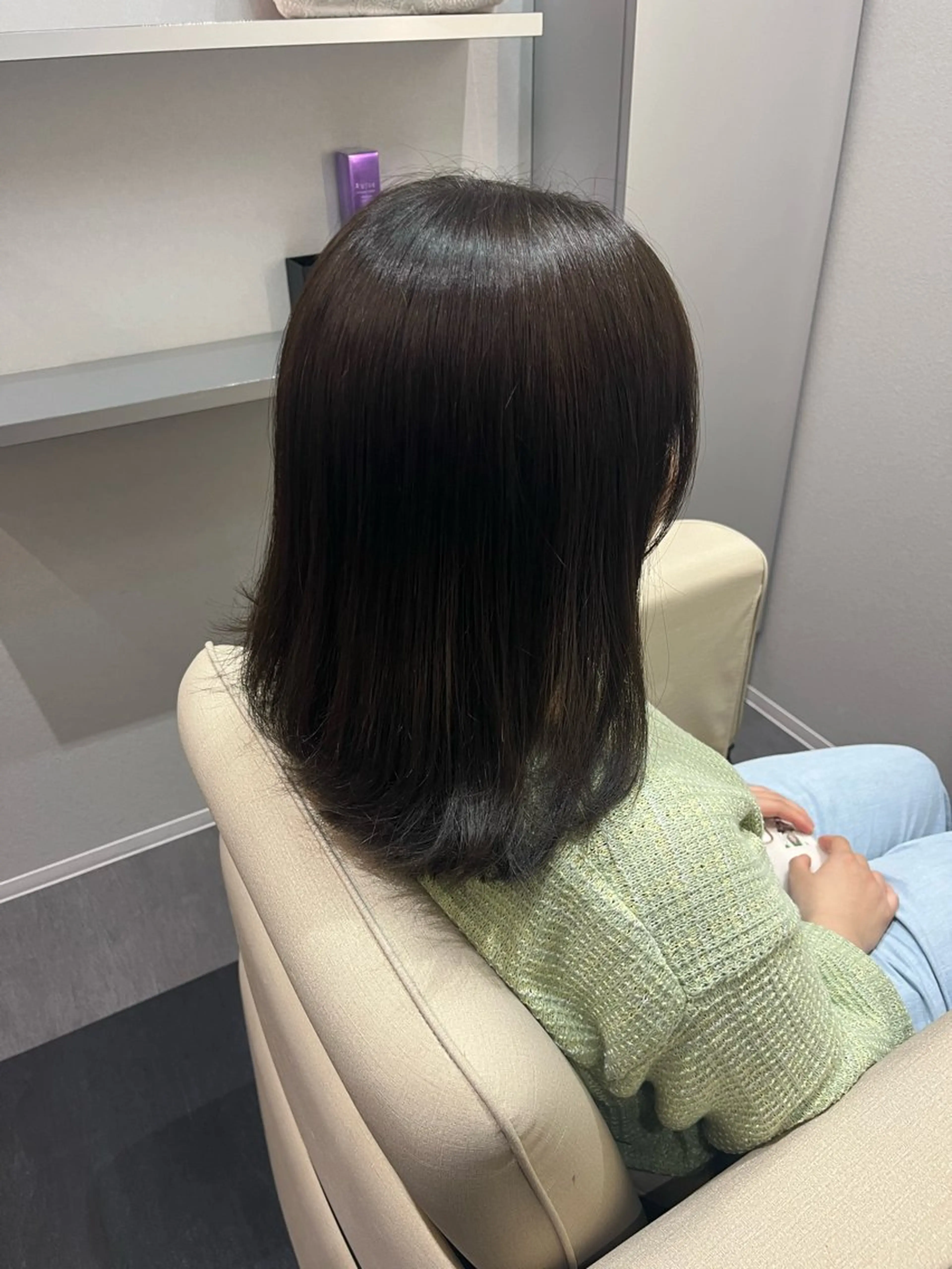 ミディアム 縮毛矯正/柏の葉 🎱🖤ふうかのヘアスタイル