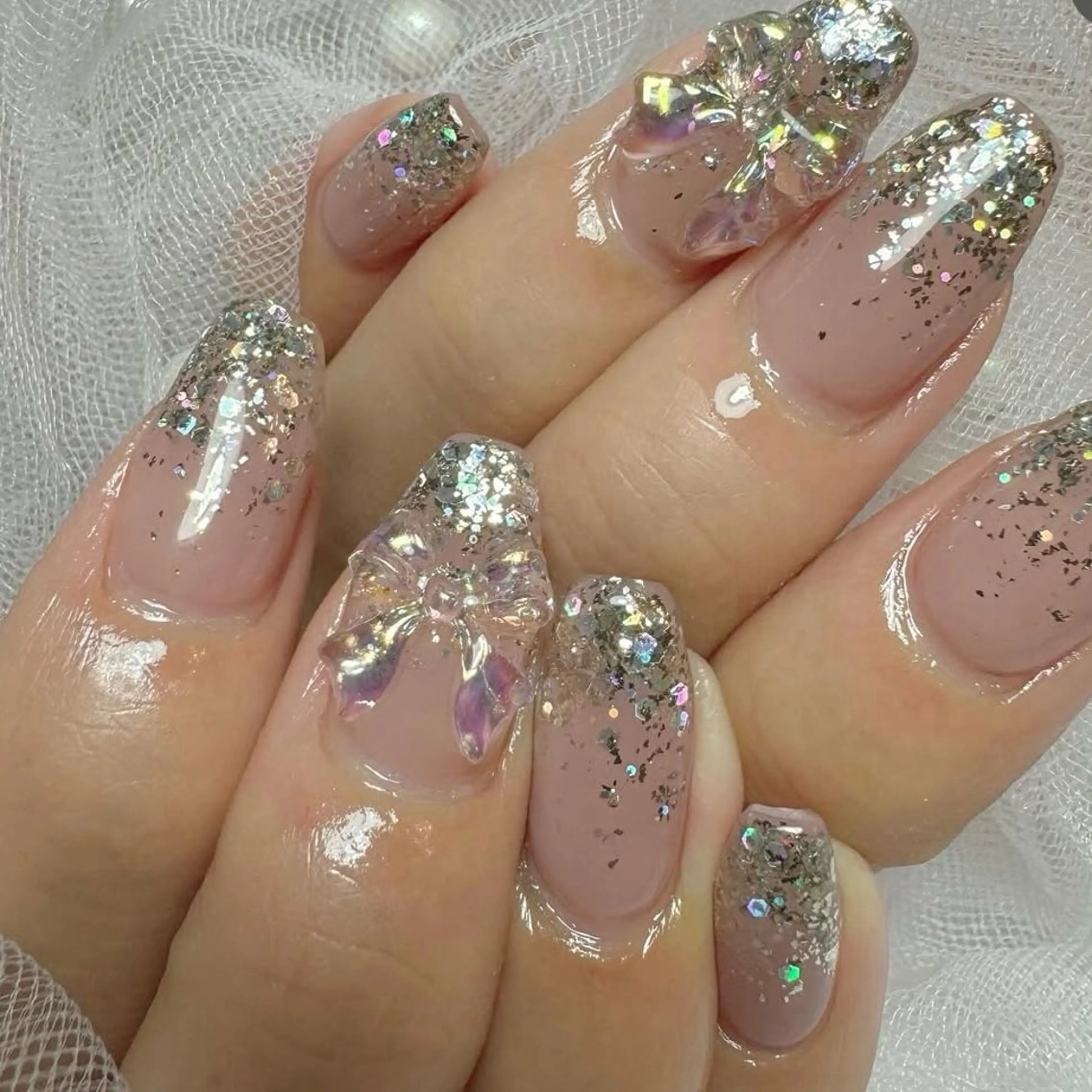 ワンカラーラメグラデーション2色までokの写真