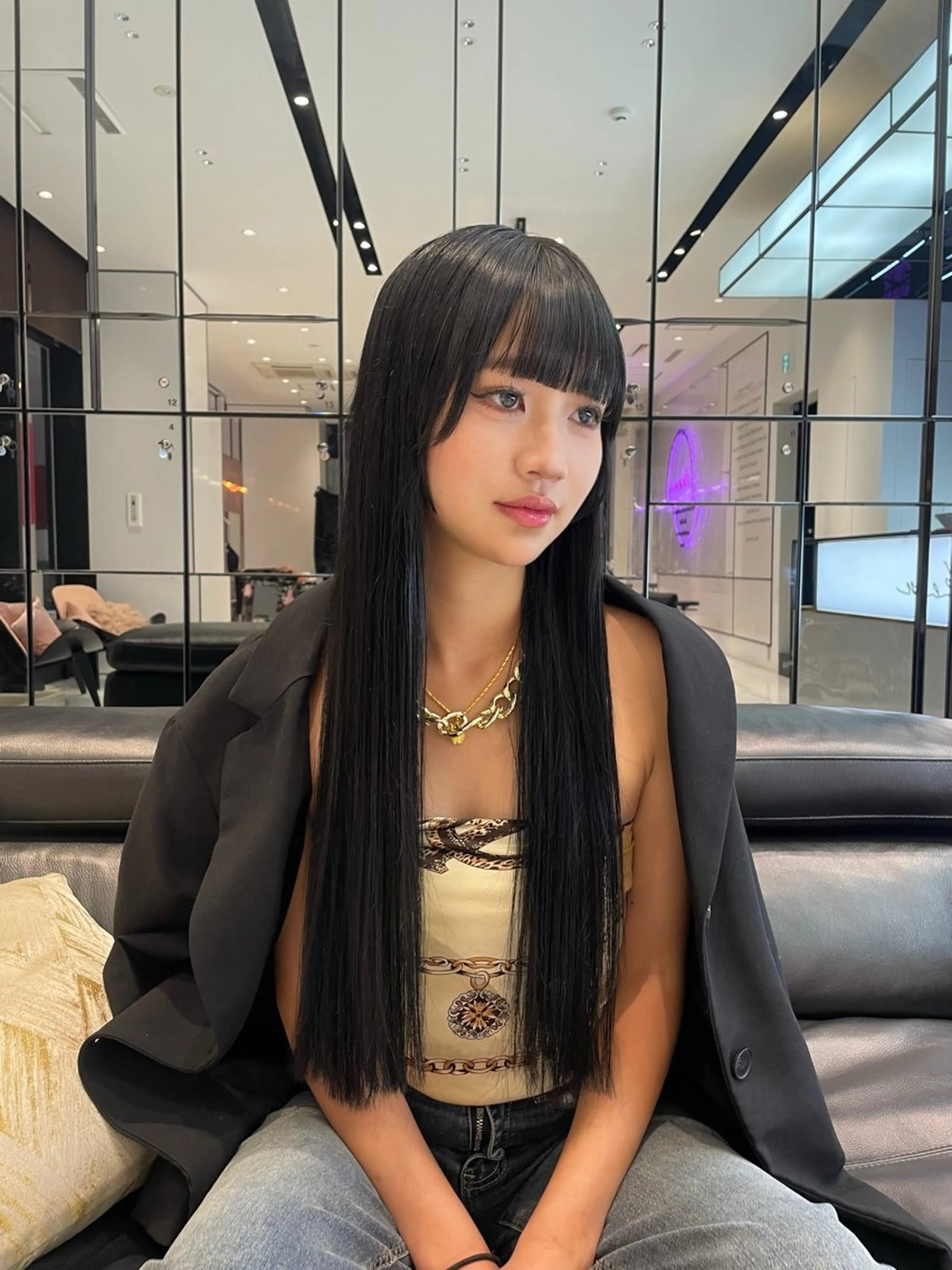 ロング カット ヘアカラー トリートメント keen 吉祥寺所属・【韓国❤️海外ヘア】 AYAKAのヘアスタイル