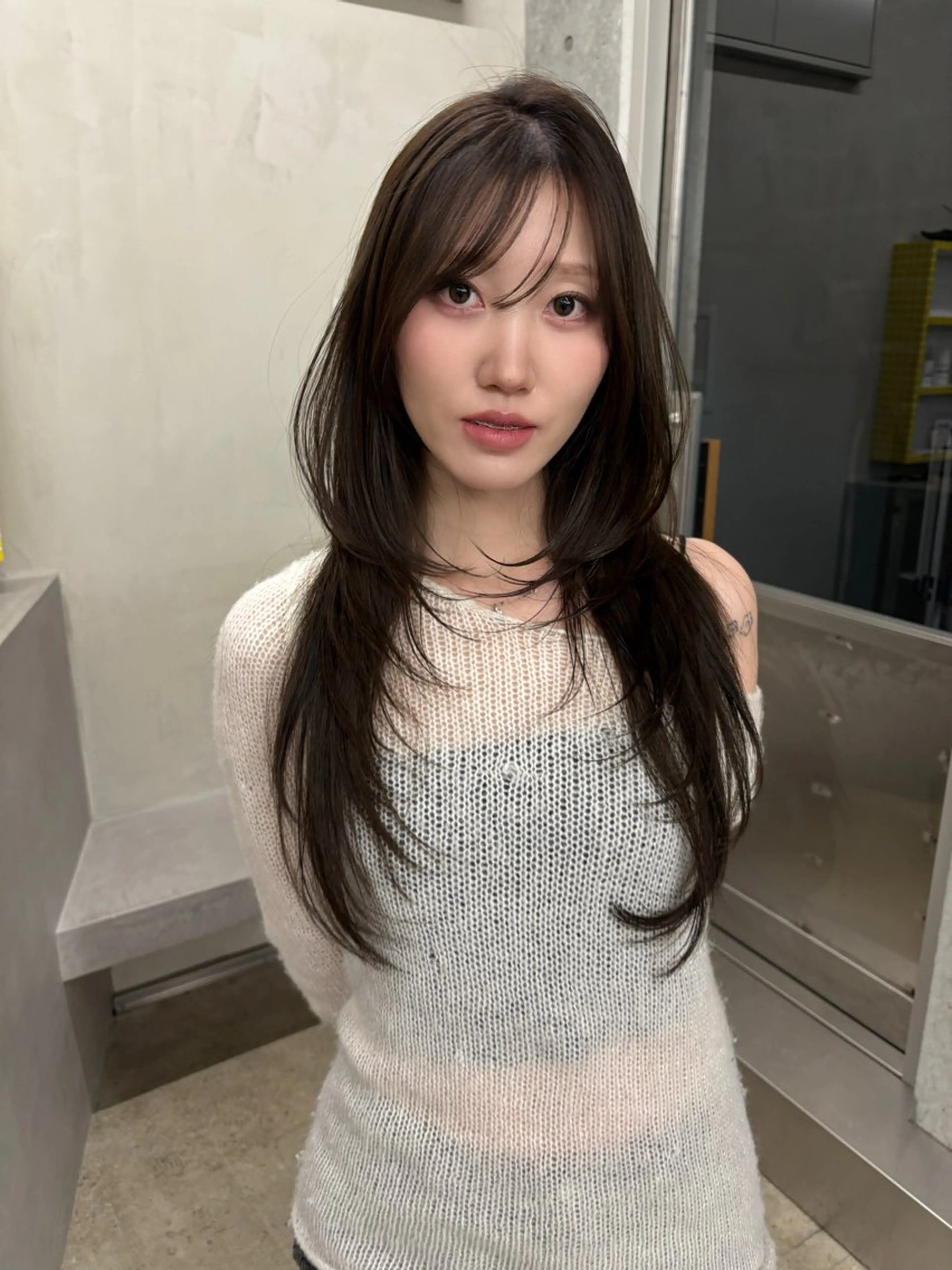 ロング カラー カット ヘアカラー トリートメント yuuna/ ハッシュカット🎀のヘアスタイル