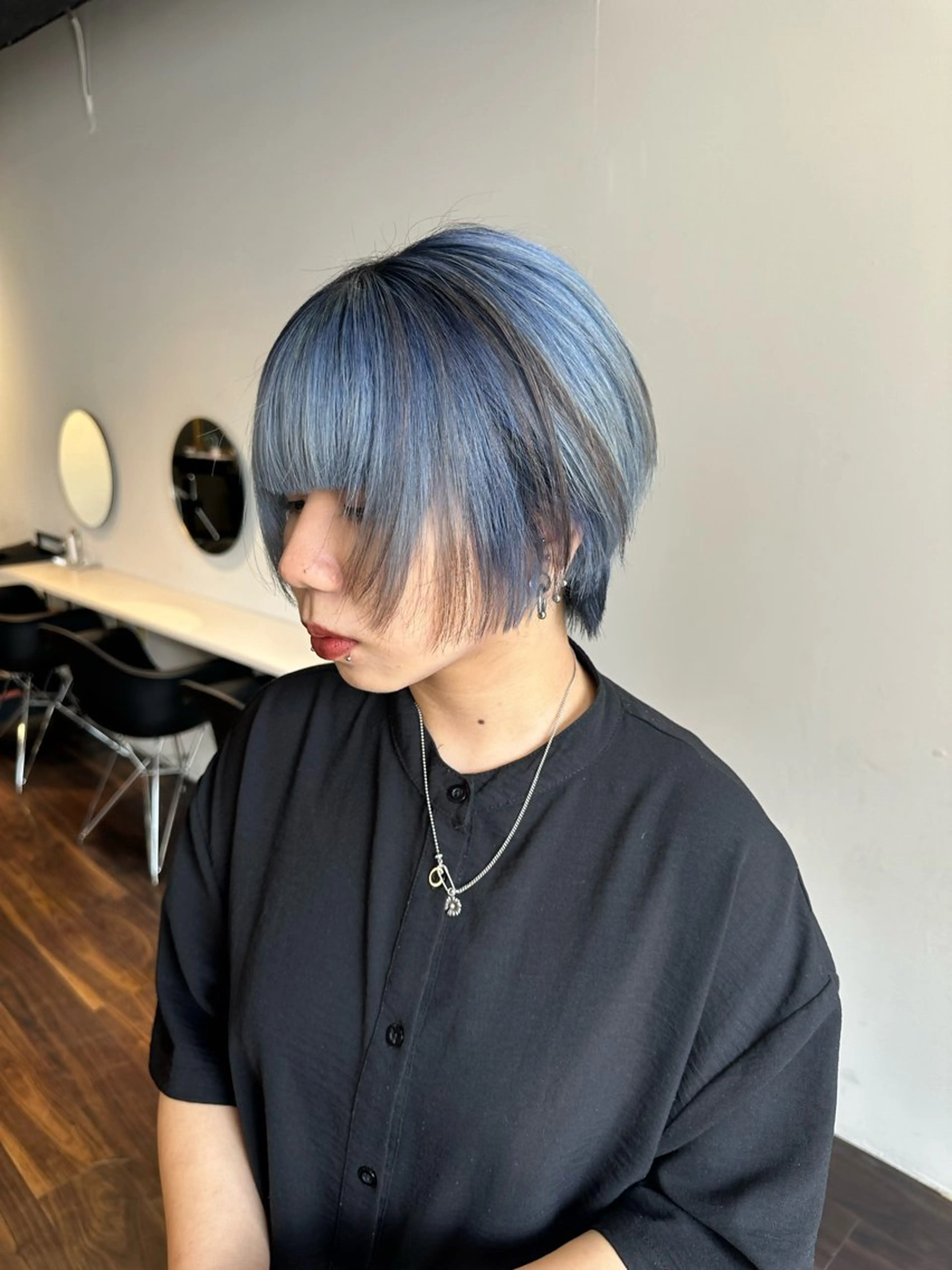 ショート カラー デザインカラー カット ヘアカラー トリートメント ワンホンヘア ケラチン/Kaitoのヘアスタイル