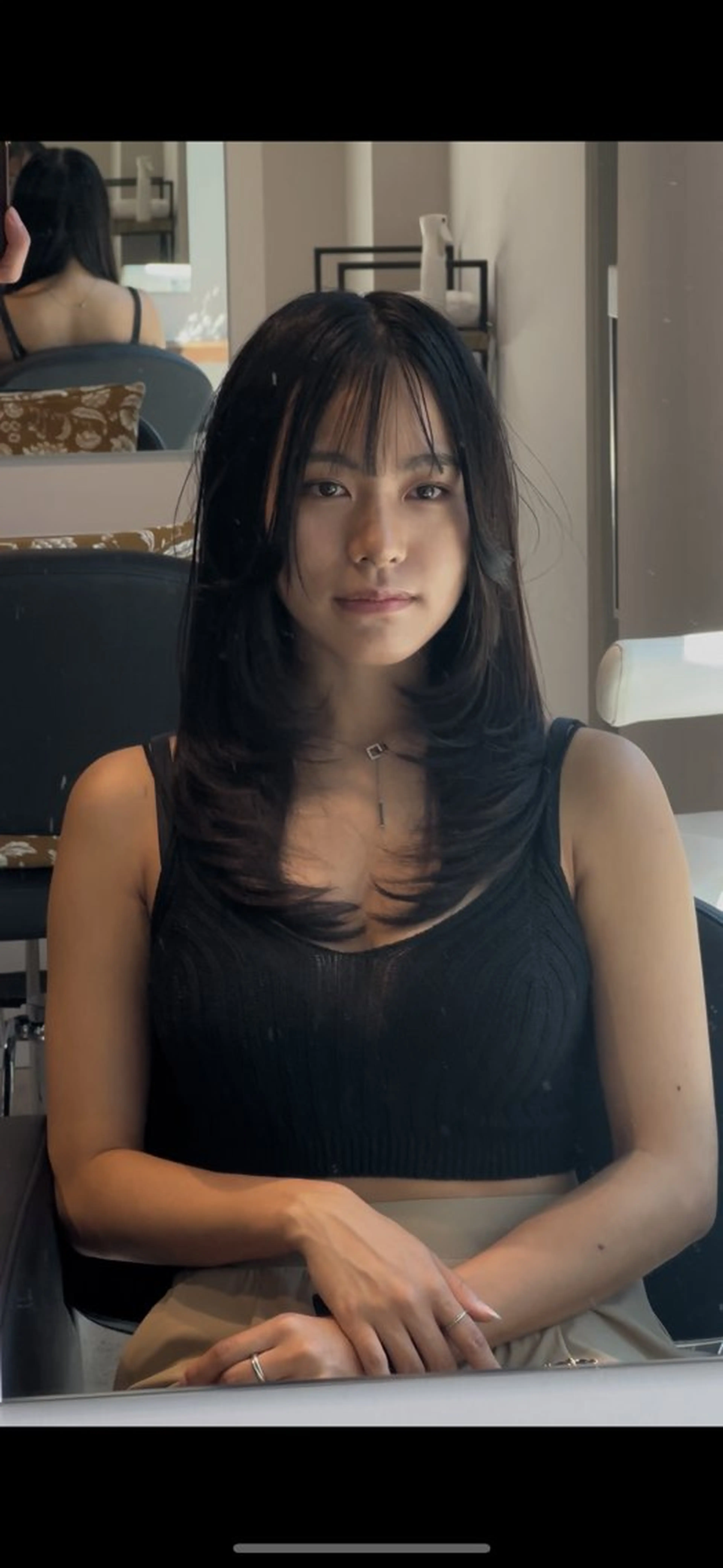 セミロング 外国人風カラー レイヤーカット カット 🇨🇦海外美容師 FUMA🇨🇦のヘアスタイル