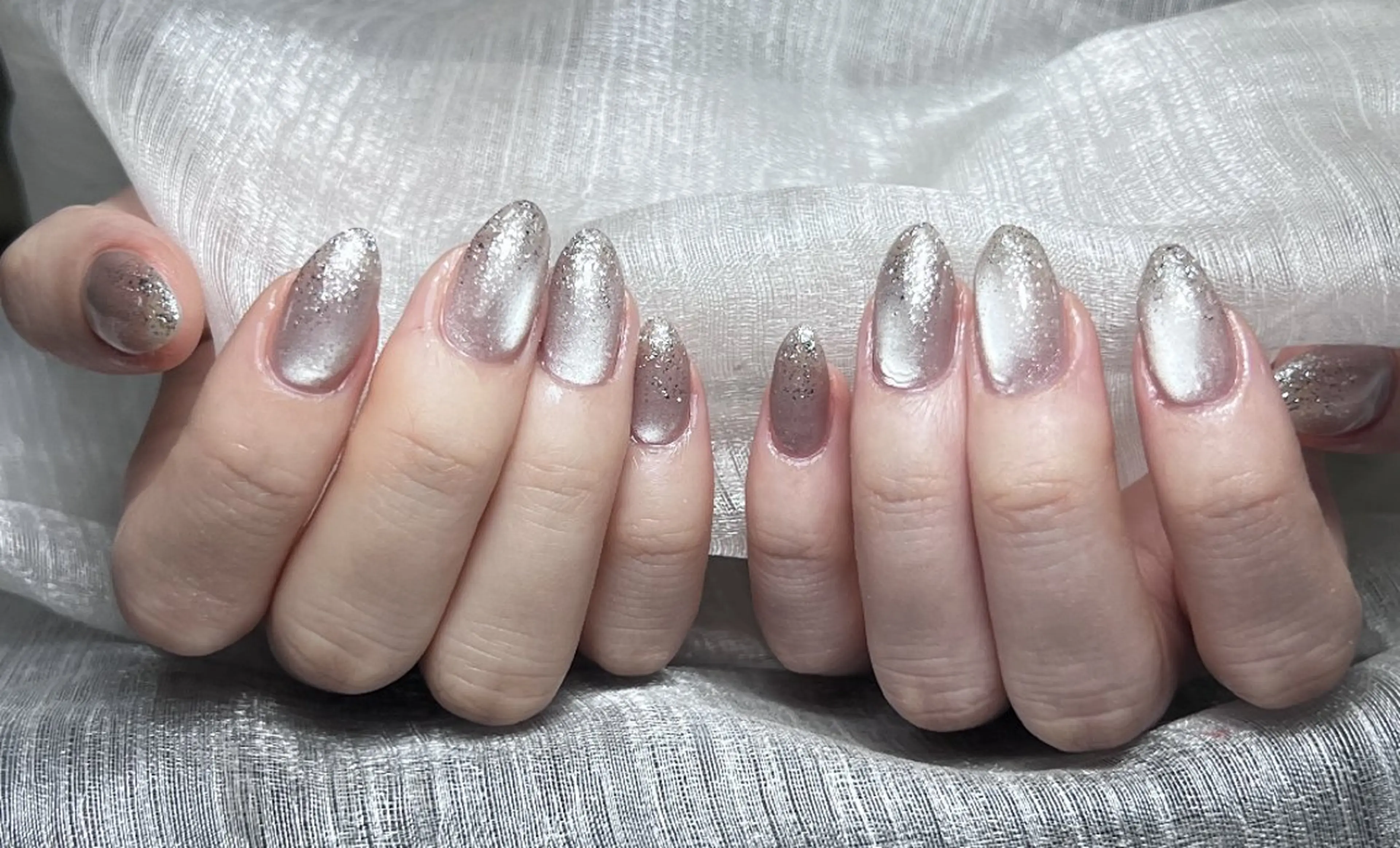 ネイル チークネイル 長さ出し フレンチネイル グラデーション マグネットネイル ハンドネイル ハンドケア ✨Dreamy NORAのネイルデザイン