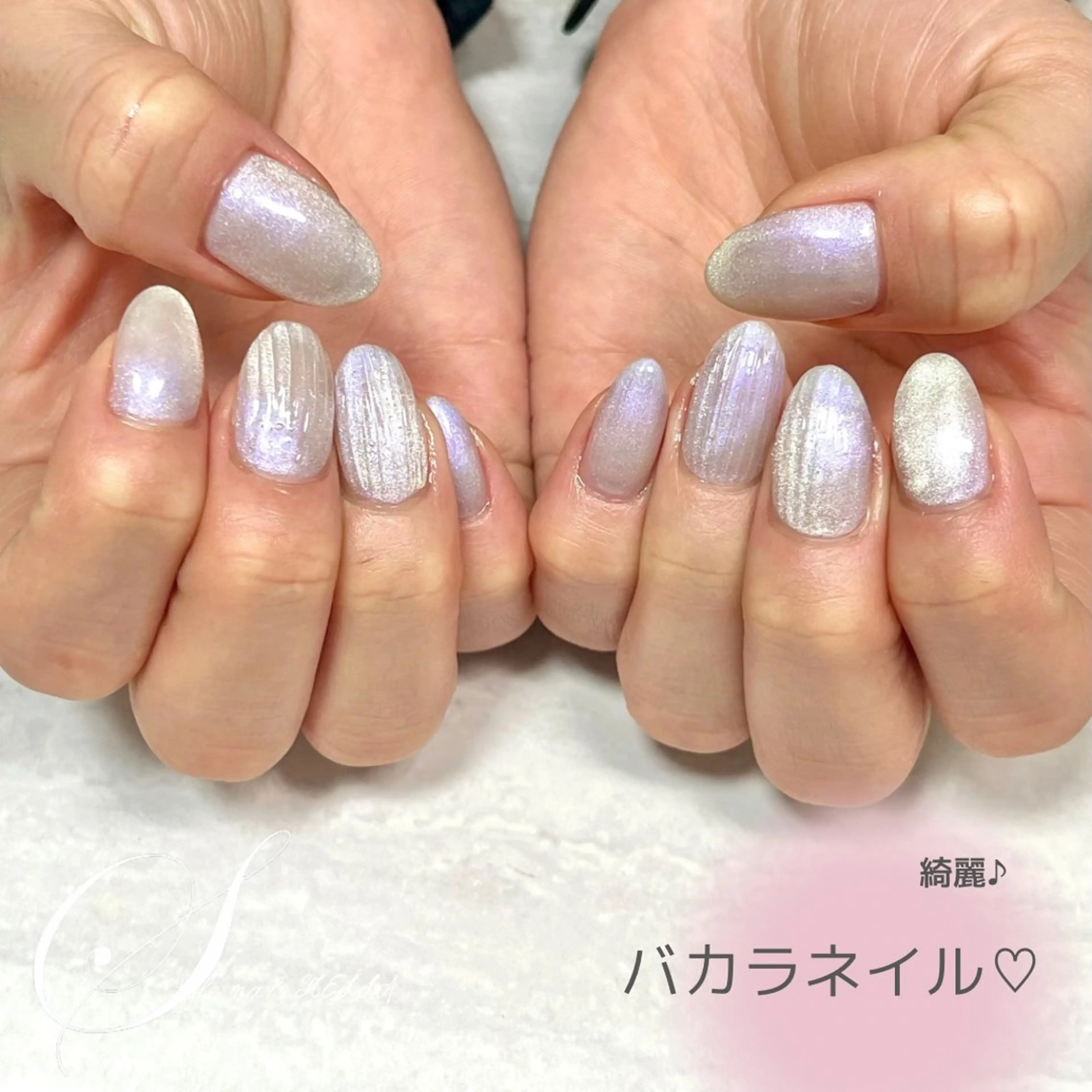 ネイル マグネットネイル ハンドネイル ステラ marikominoのネイルデザイン