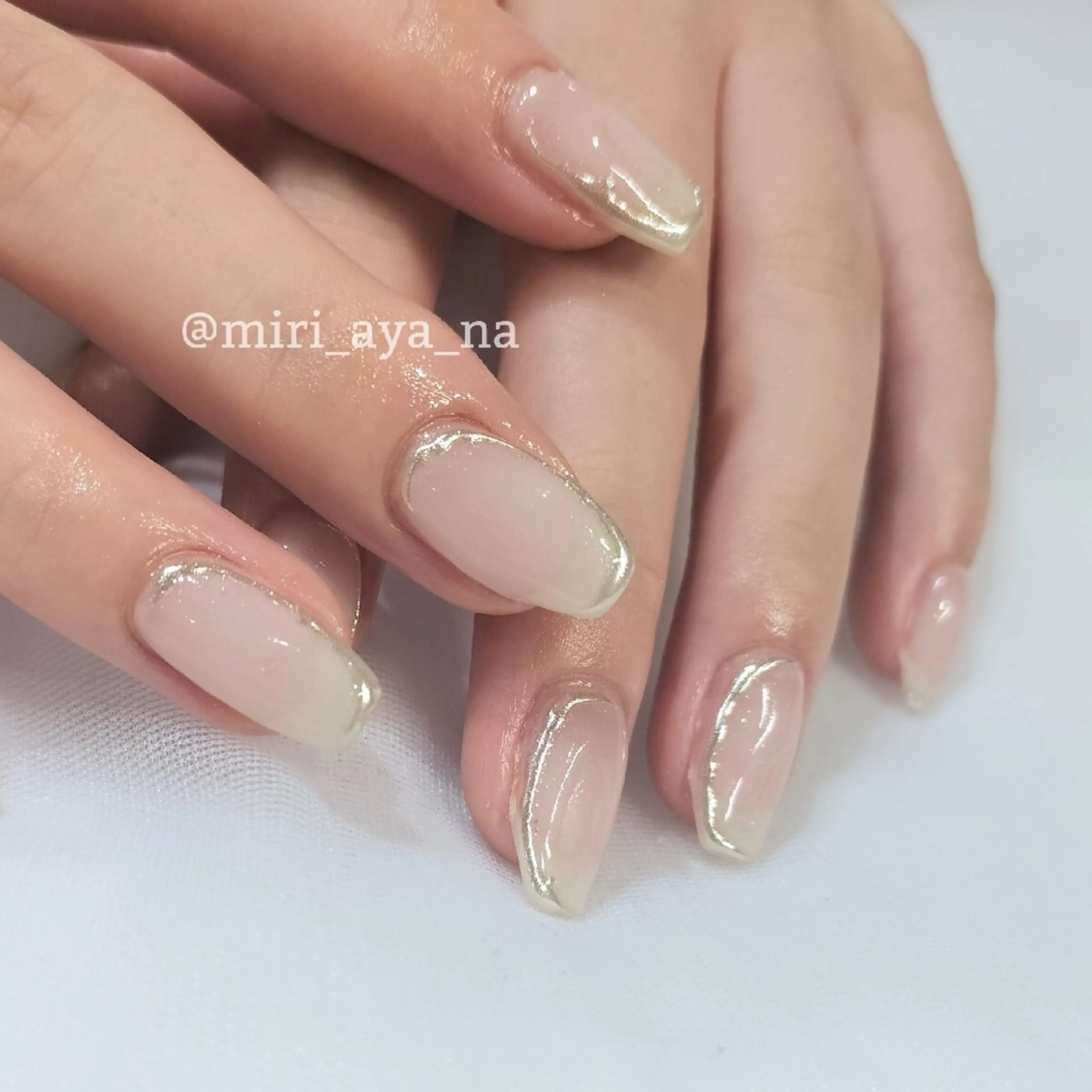 ネイル ハンドネイル 新宿代々木/韓国系 ワンホン/aya🫧のネイルデザイン