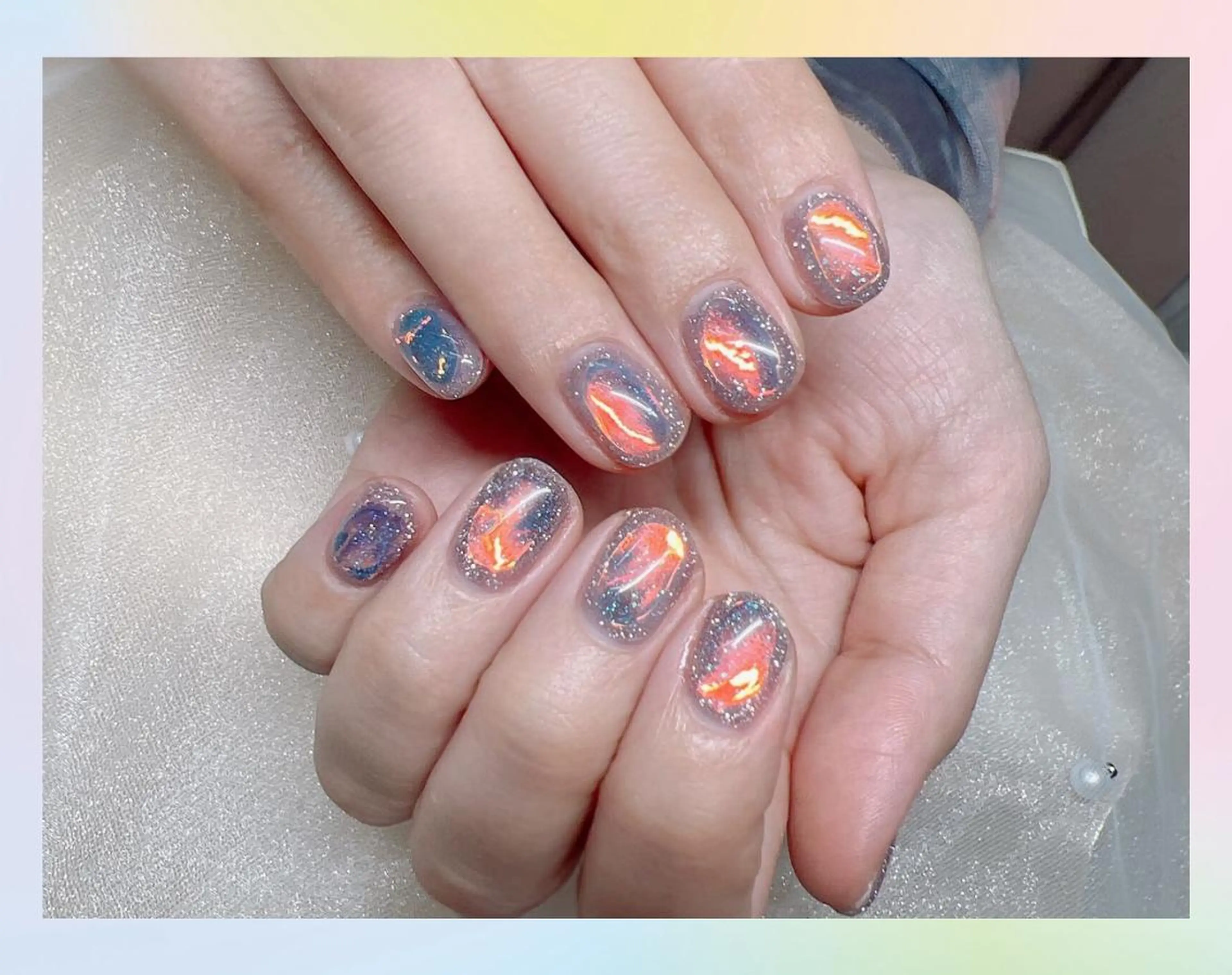 ネイル オーロラネイル ジェルネイル ソフトジェル Sensy ネイル専門店のネイルデザイン