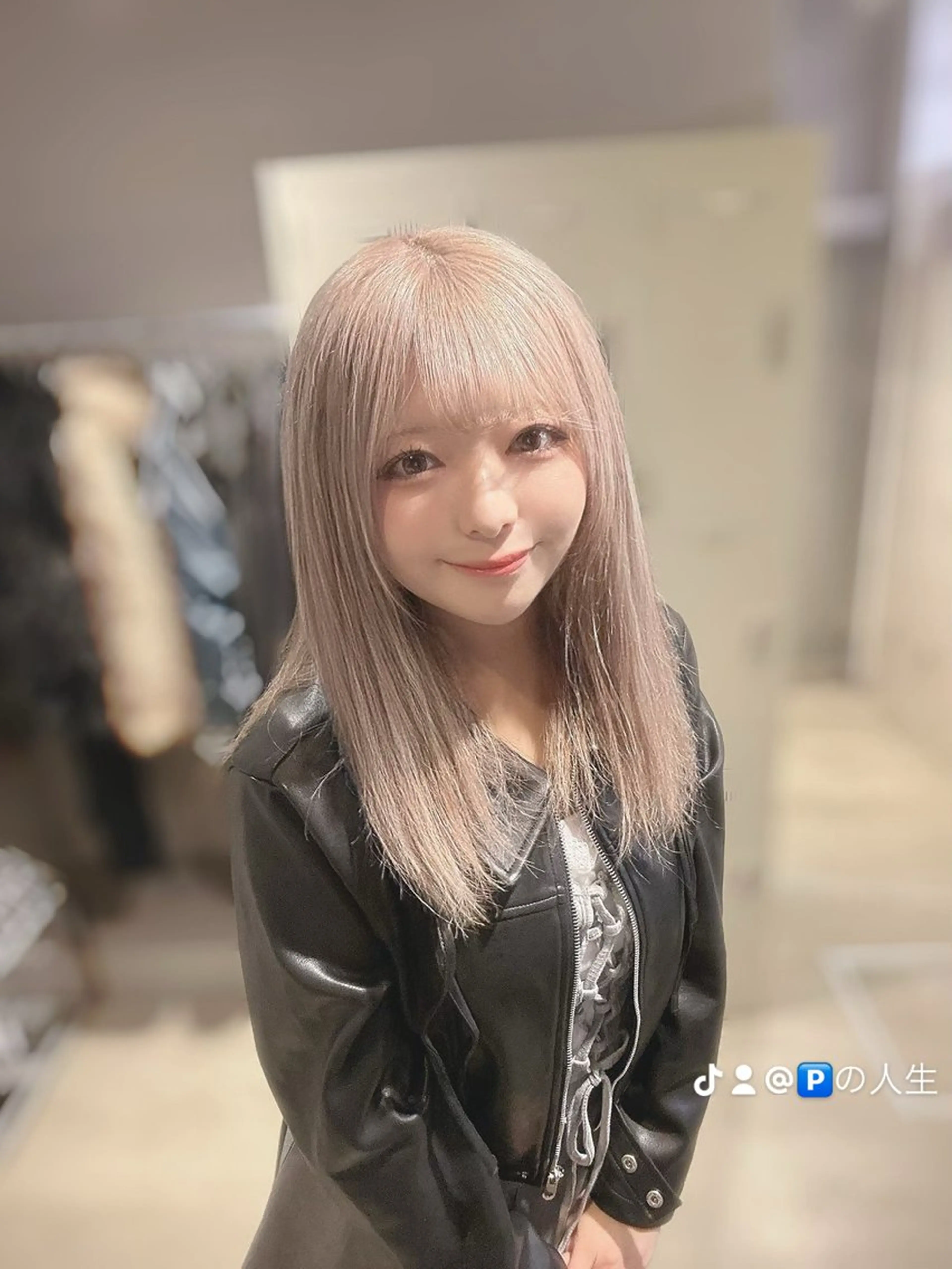 セミロング カラー ヘアカラー ヘアセット 韓国/トレンド レイヤー【101】のヘアスタイル