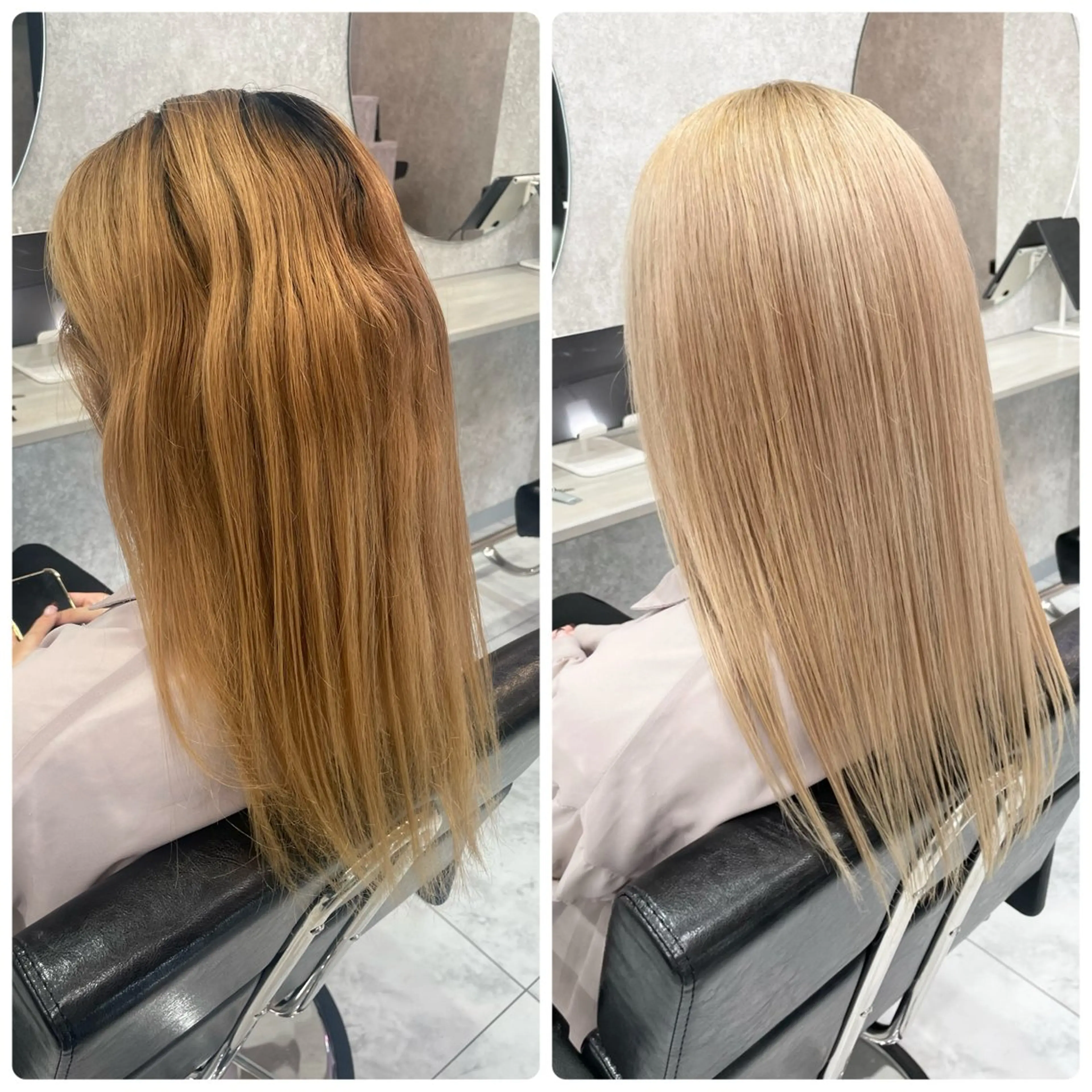 セミロング 🦋ハイトーン🦋 石山 希理🦋のヘアスタイル