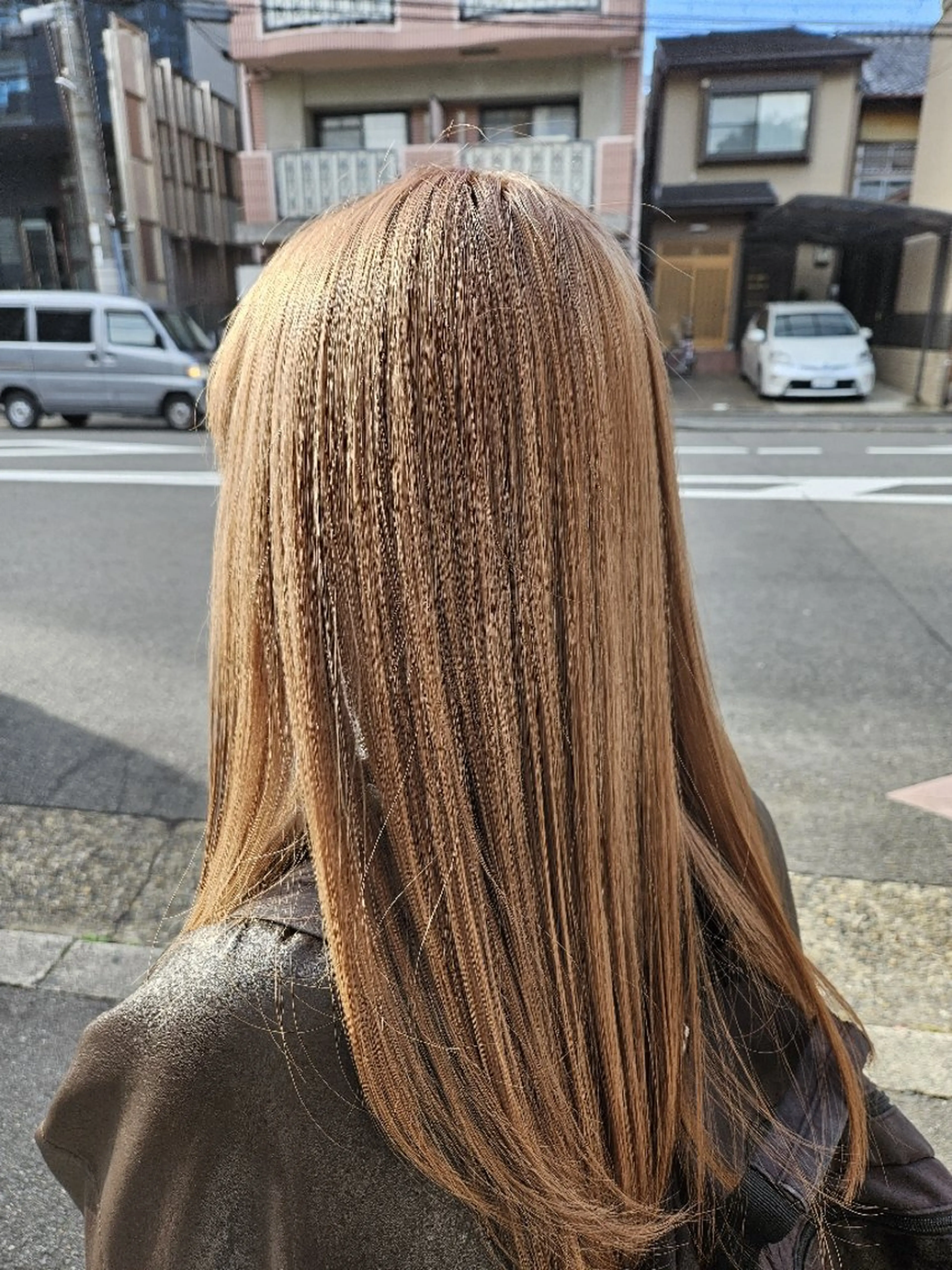 ロング カラー ベージュカラー ブリーチ ミルクティーベージュ カット ヘアカラー トリートメント terra✂️川嶋 大輔のヘアスタイル