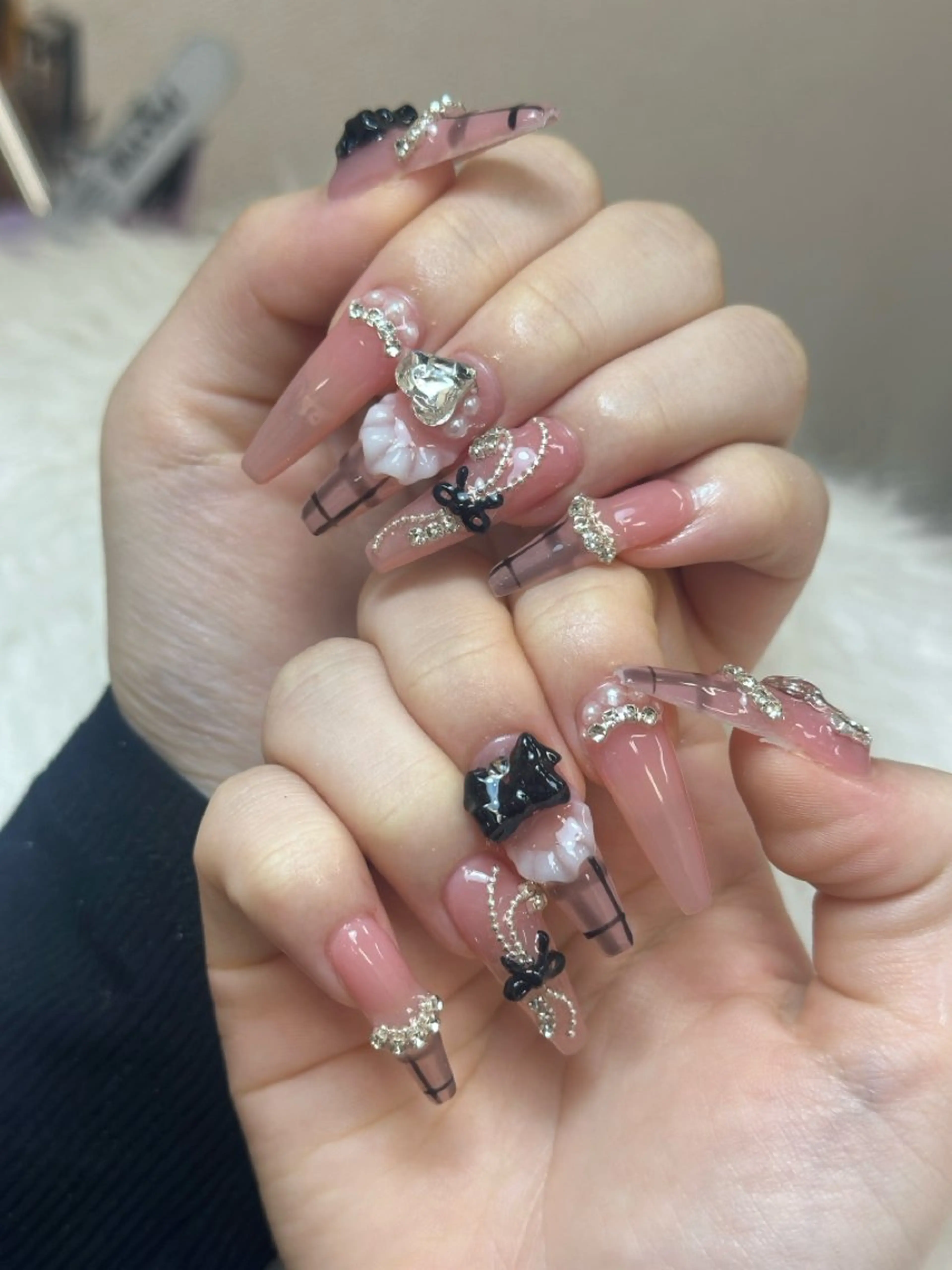 ネイル アートネイル ジェルネイル マグネットネイル ハンドネイル JennNail_ マオのネイルデザイン