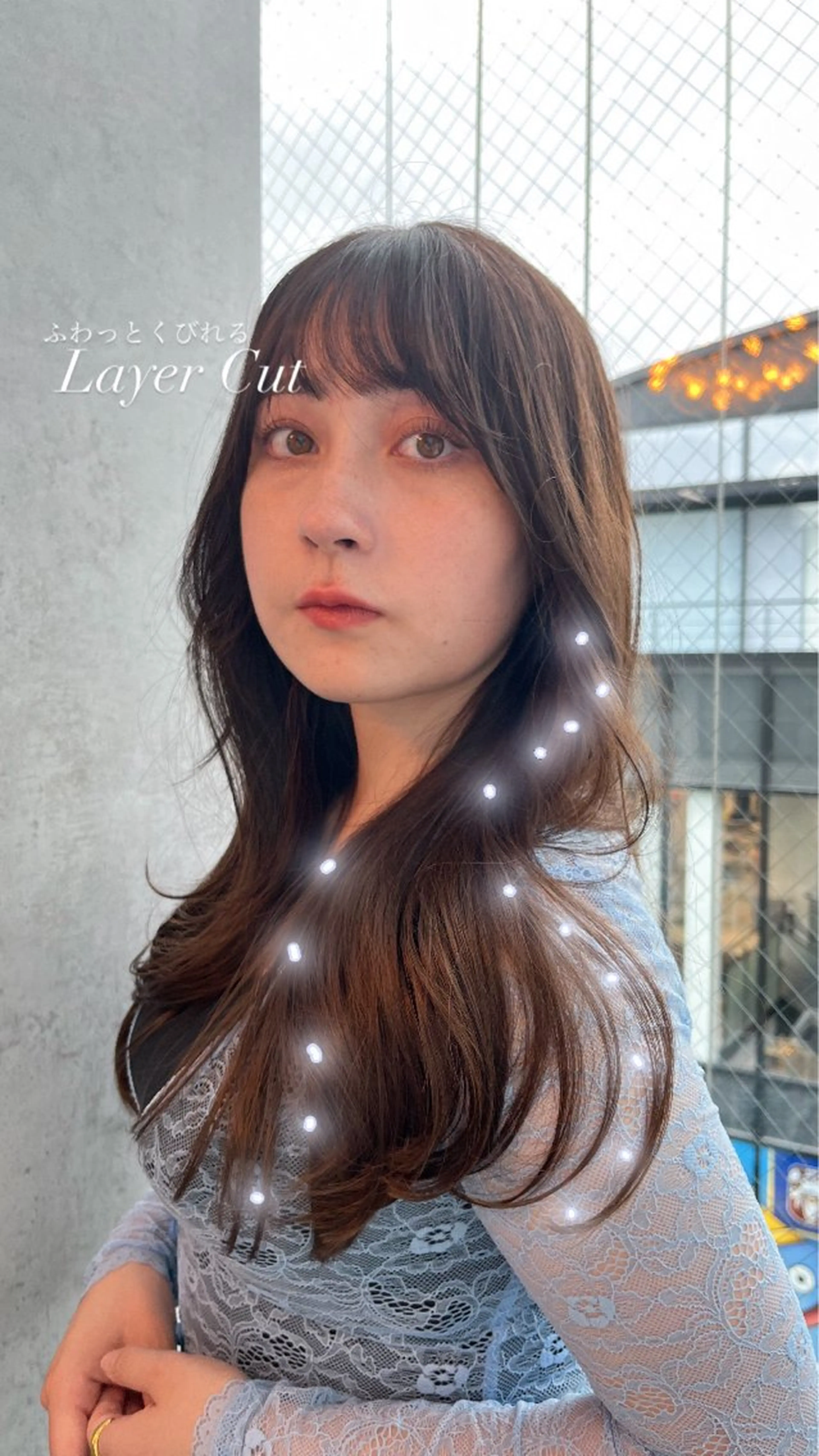 ミディアム ♥️透明感×抜け感 ベージュ/佑珠♥️のヘアスタイル