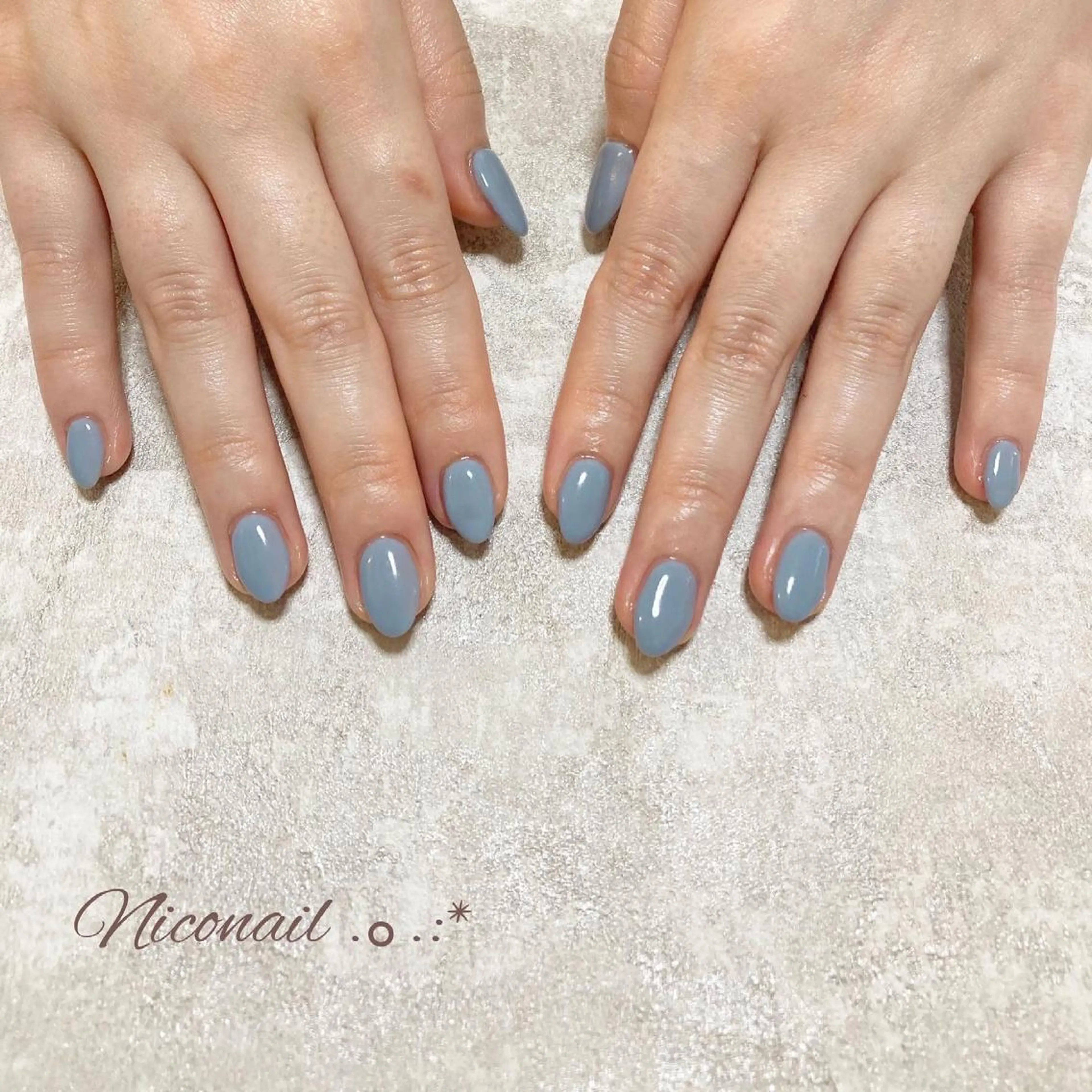 ネイル 長さ出し ジェルネイル ワンカラーネイル Niconail ☆ 仙川/ Aiのネイルデザイン