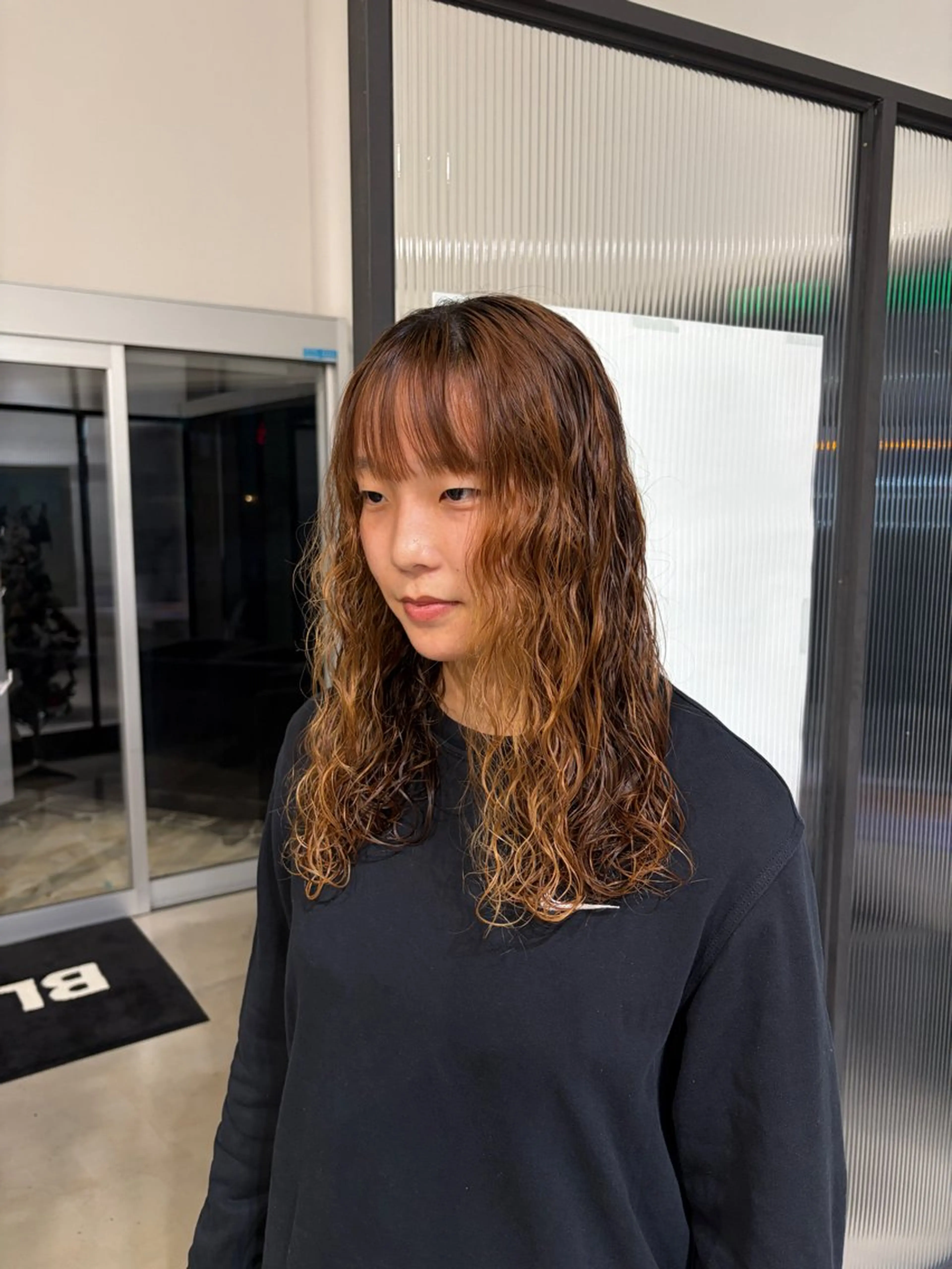 ロング パーマ パーマ／ブリーチ🐏 モデル募集中 ナナホのヘアスタイル