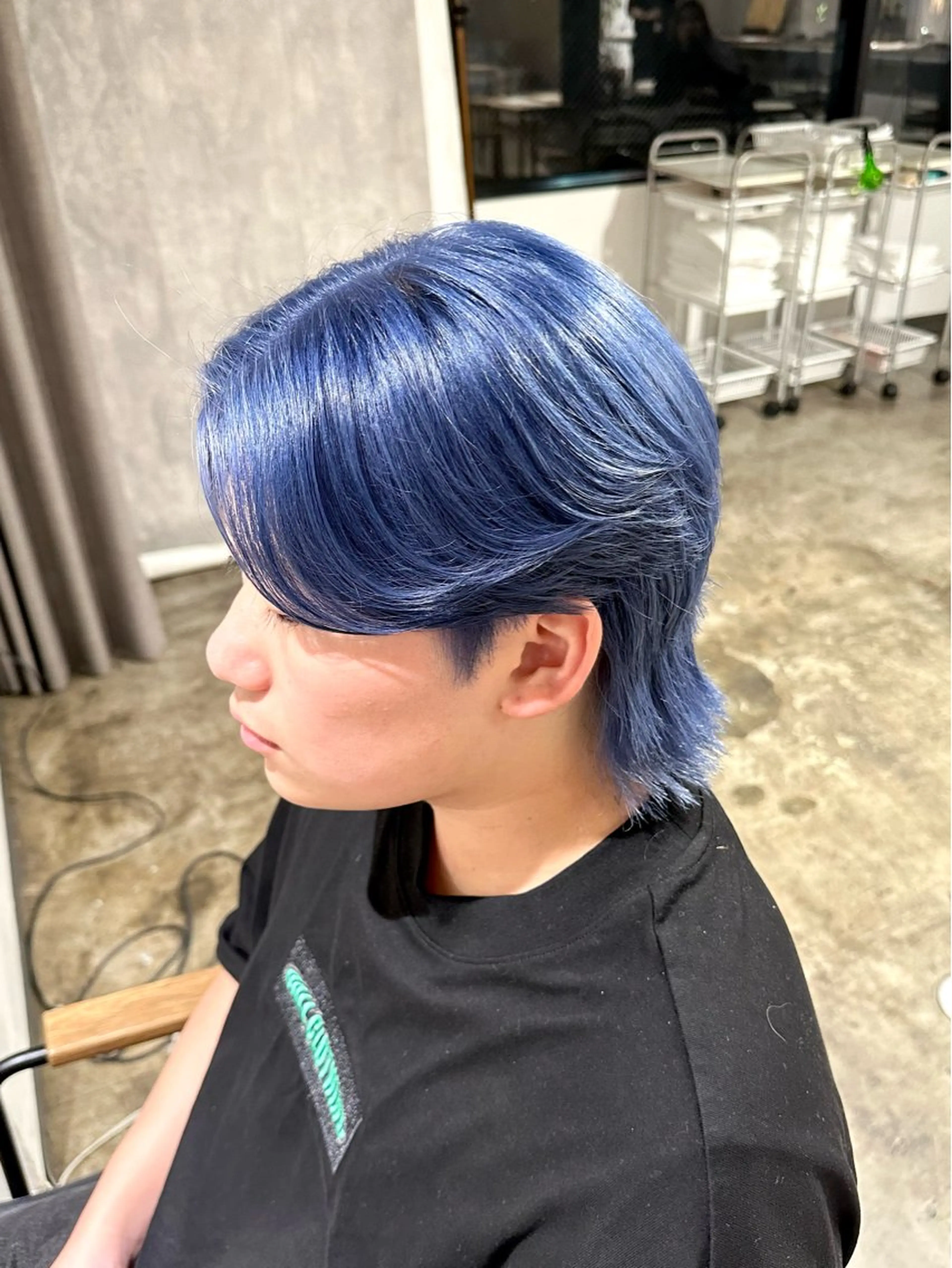 カラー メンズ メンズブリーチ メンズハイトーン メンズパーマ ブリーチ ブルーカラー カット ヘアカラー トリートメント 骨格補正施術/メンズ 専門美容師/YUYAのヘアスタイル