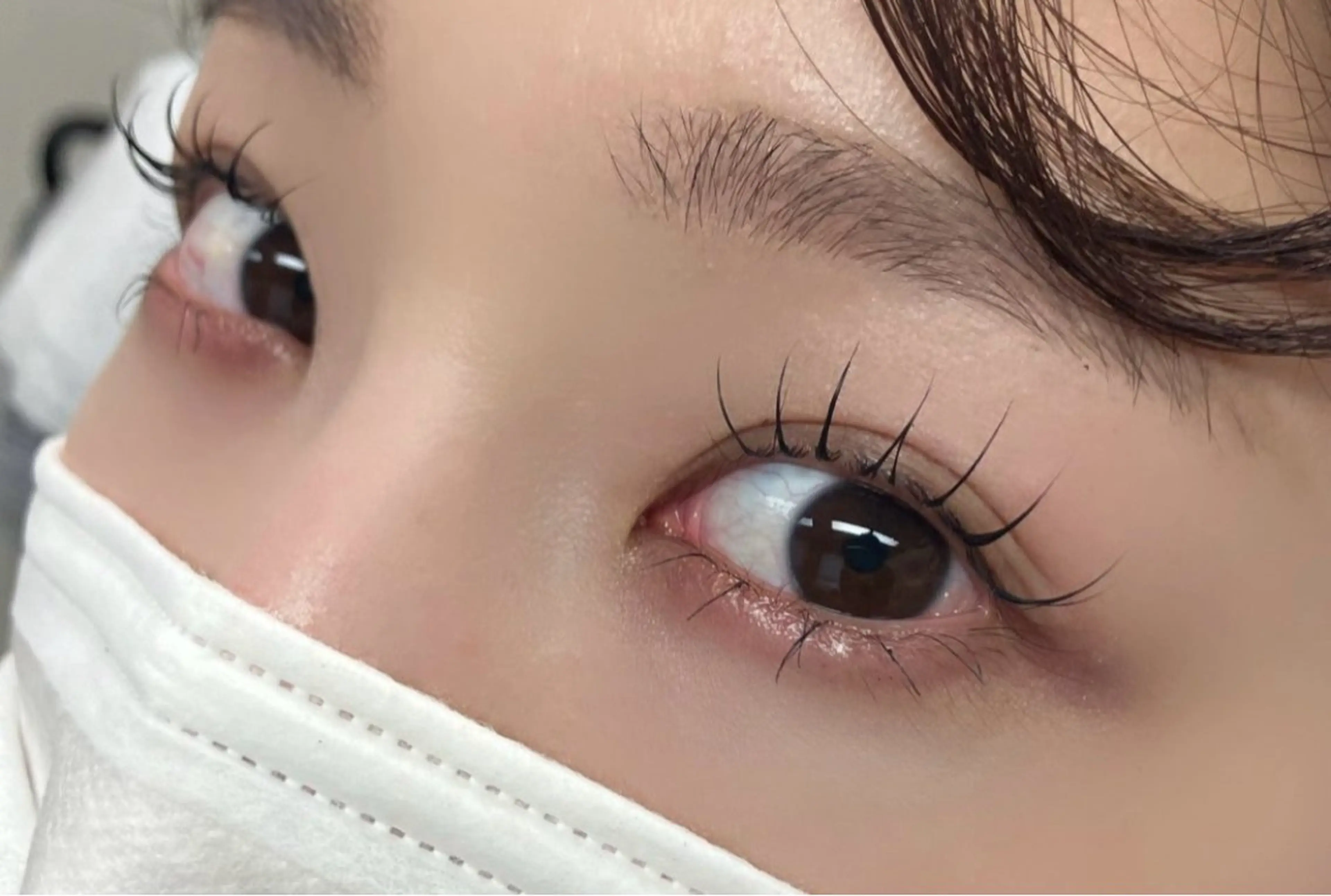 LEDマツエク約100​〜​120本🩷⟡.·女性限定！詳細必ず確認お願いします！の写真