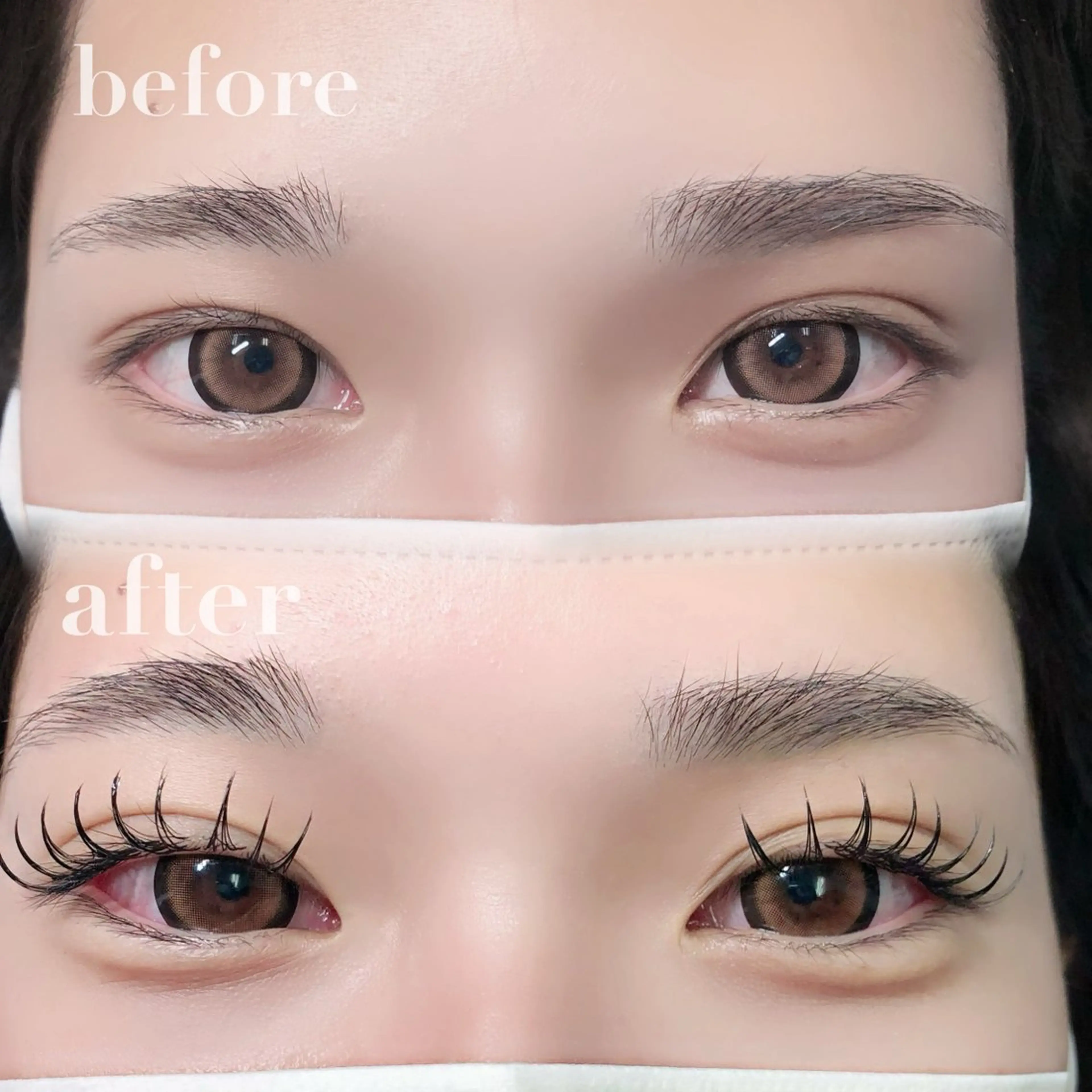 マツエク・マツパ 束感まつ毛 フラットラッシュ 韓国風マツエク パリジェンヌラッシュリフト まつげパーマ Eyes Cream YUのマツエク・マツパデザイン
