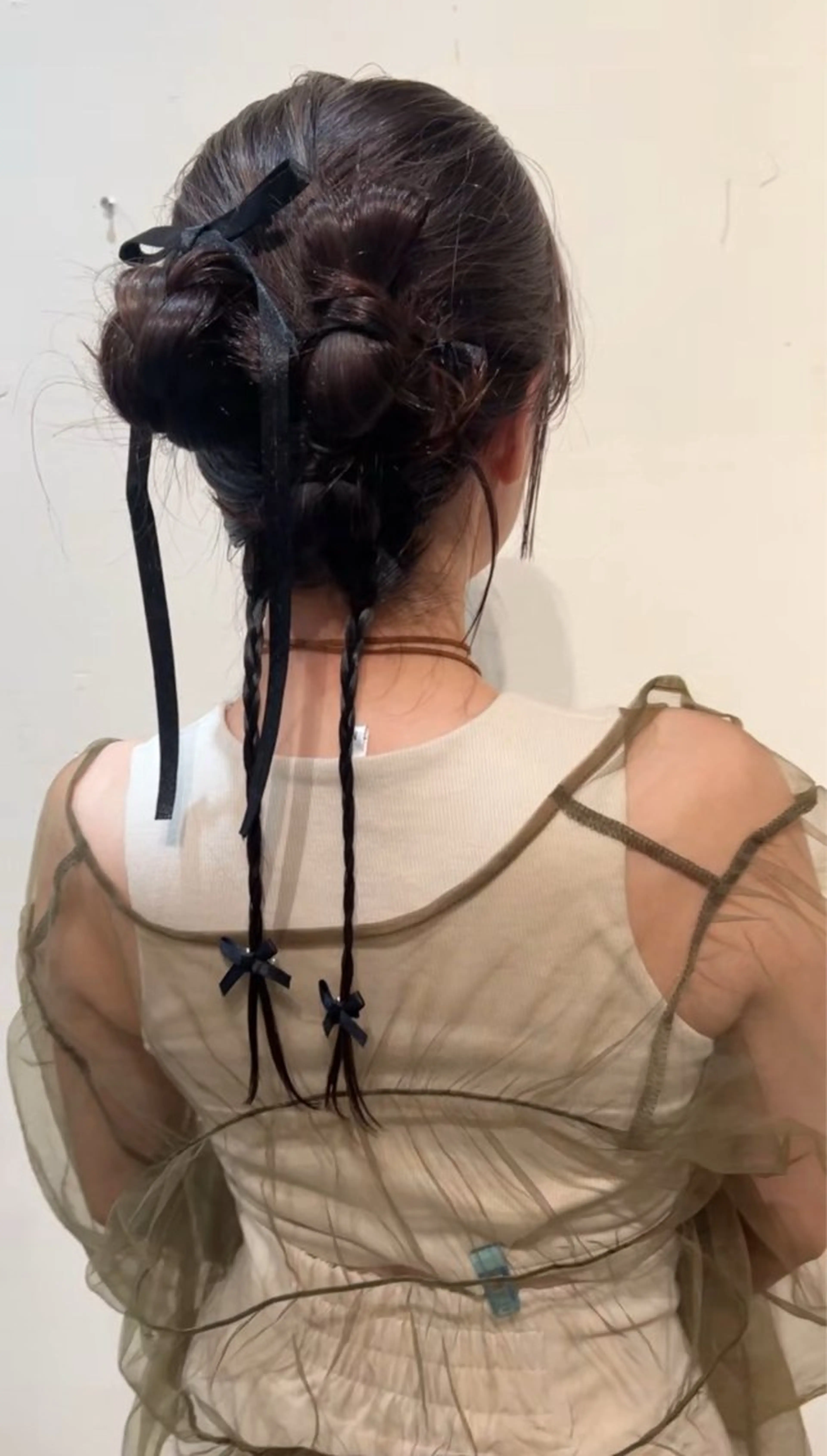 セミロング アレンジ/新宿 透明感カラー/ヤノのヘアスタイル