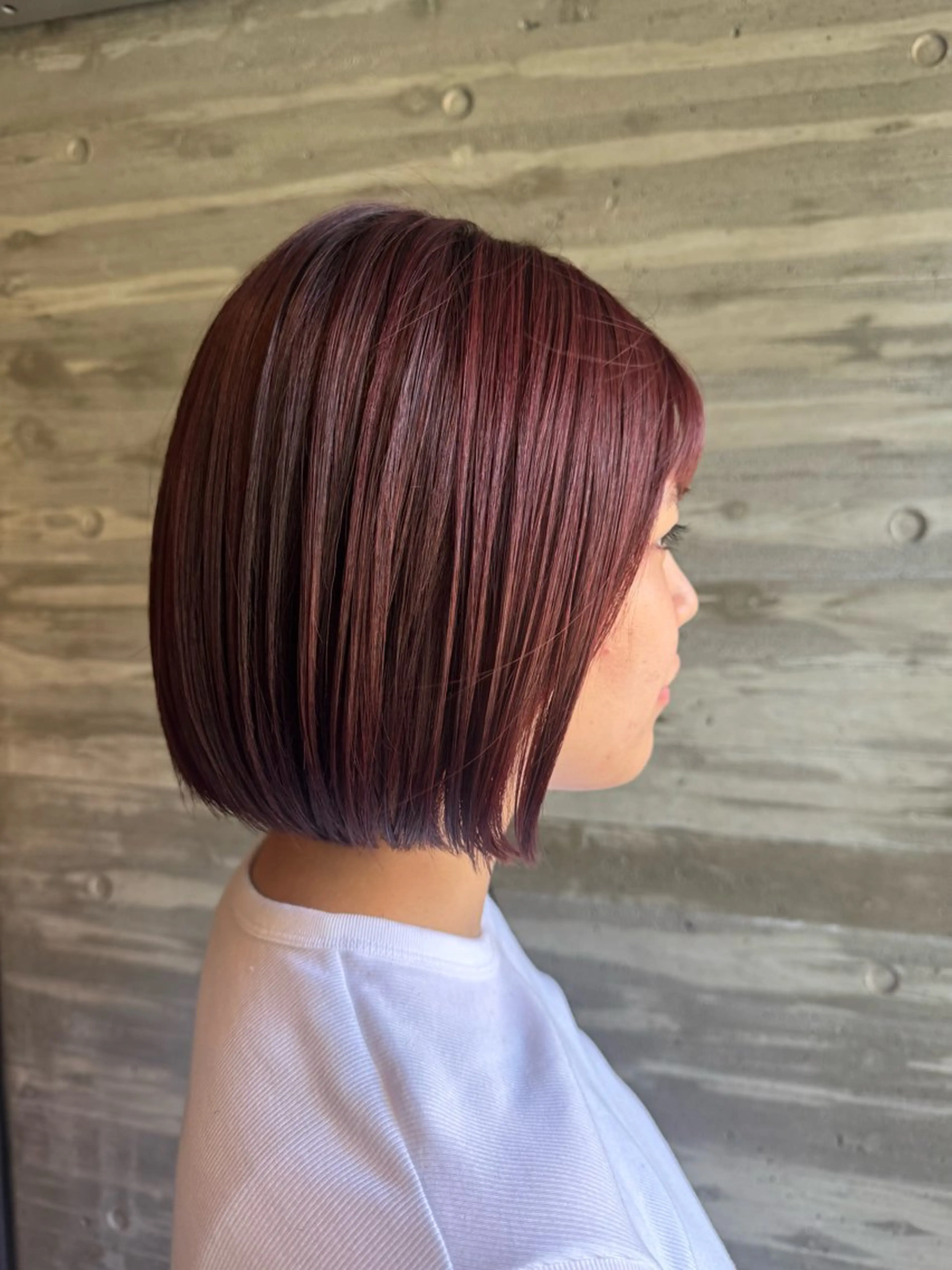 ショート ボブ コテ巻き風/ボブ パーマ🌼杉田 萌恵のヘアスタイル