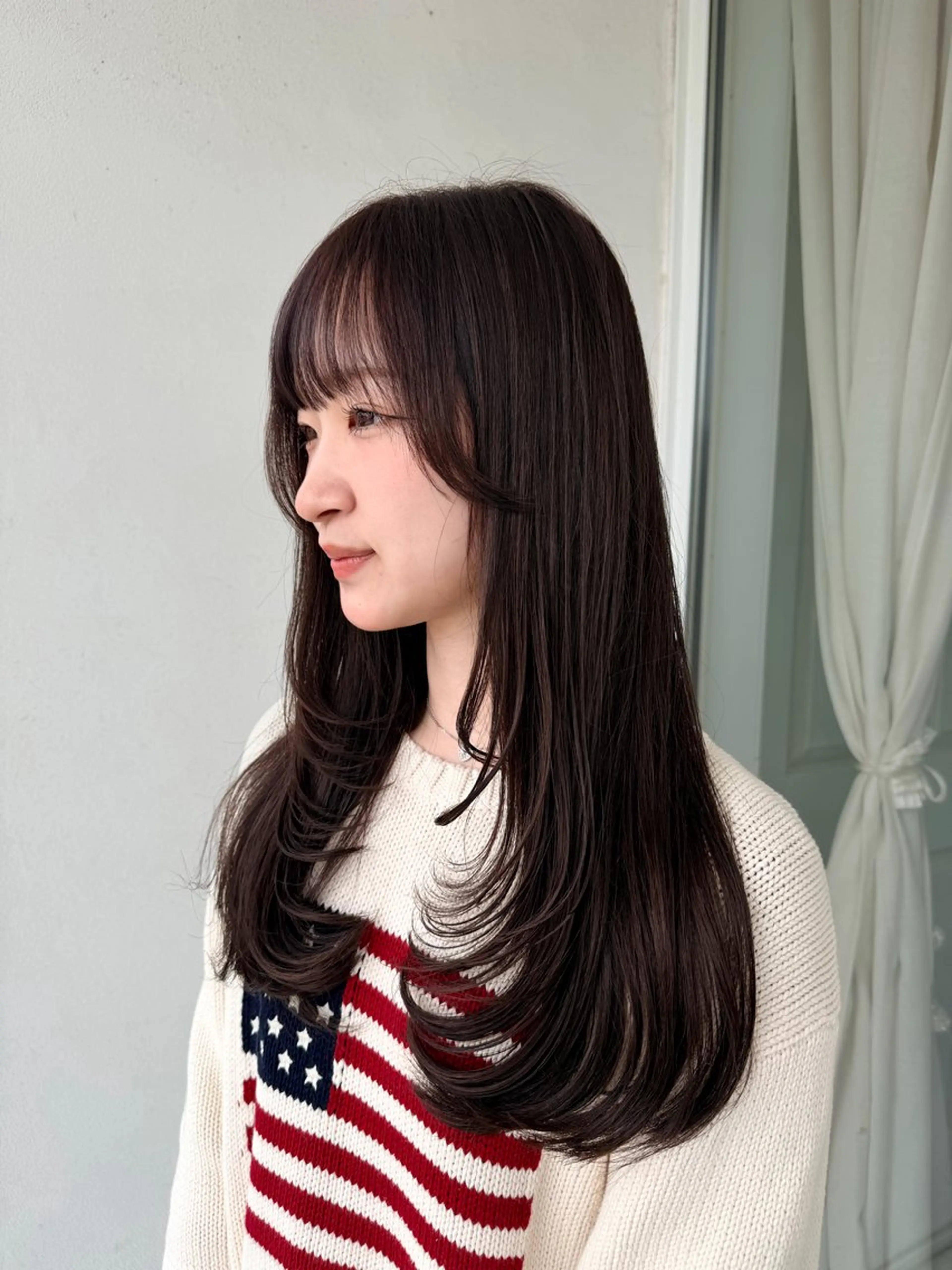 ロング カラー カット ヘアカラー トリートメント Runa/ボブ 髪質改善/縮毛矯正のヘアスタイル