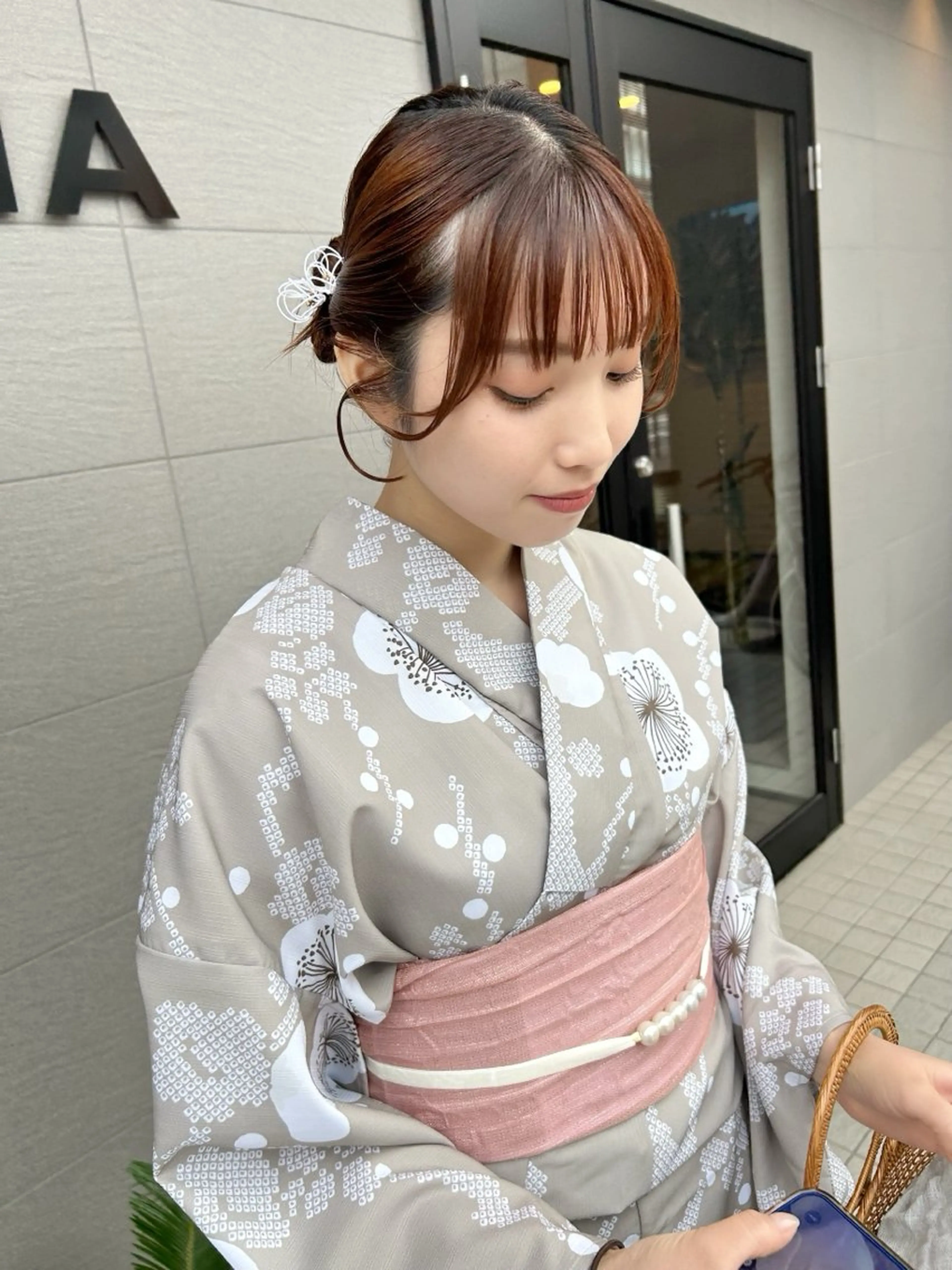 ミディアム ヘアアレンジ 浴衣 ヘアセット ナカジマ ナナのヘアスタイル