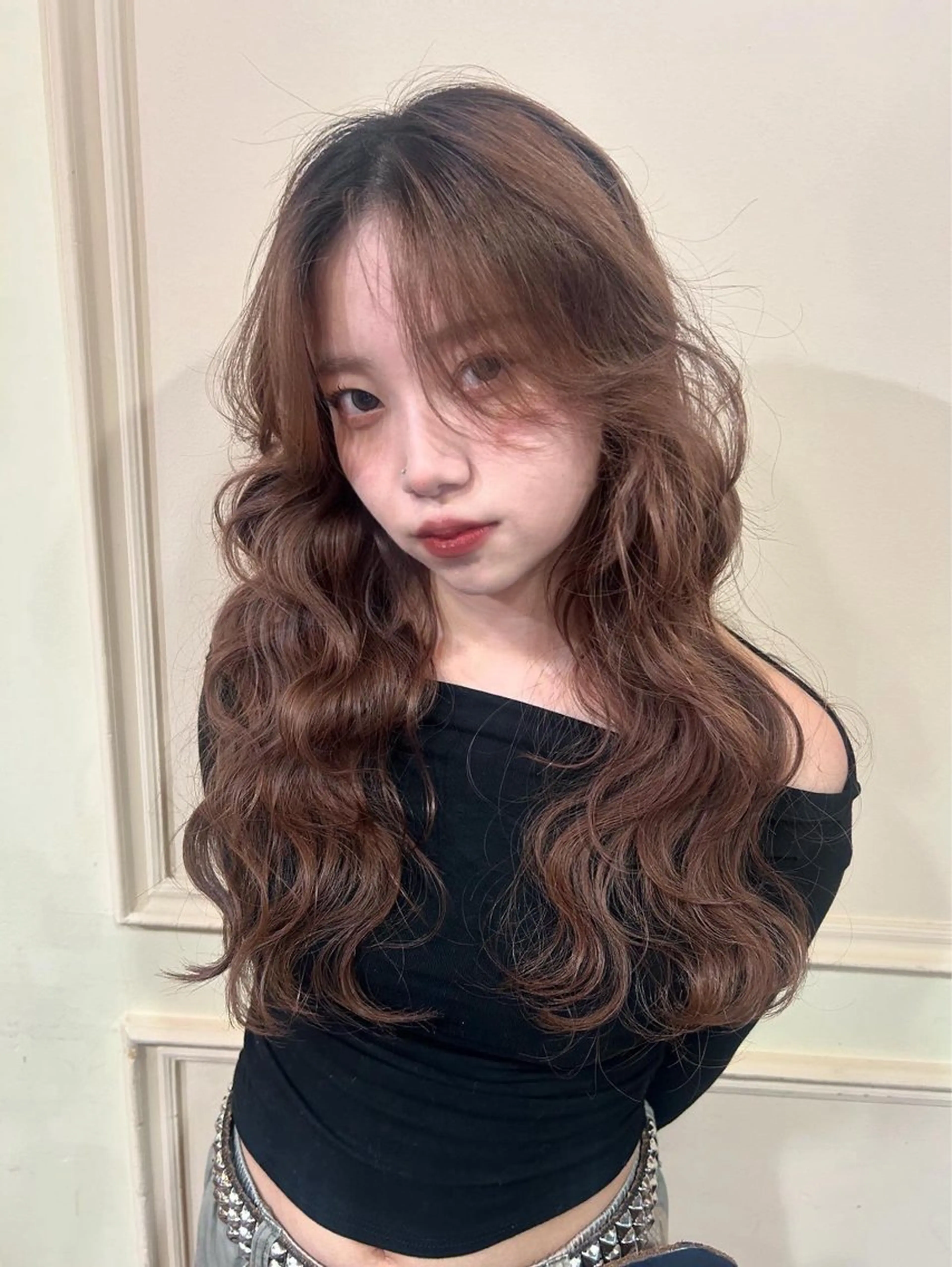 ロング カラー 'AXISガスビル Rinのヘアスタイル