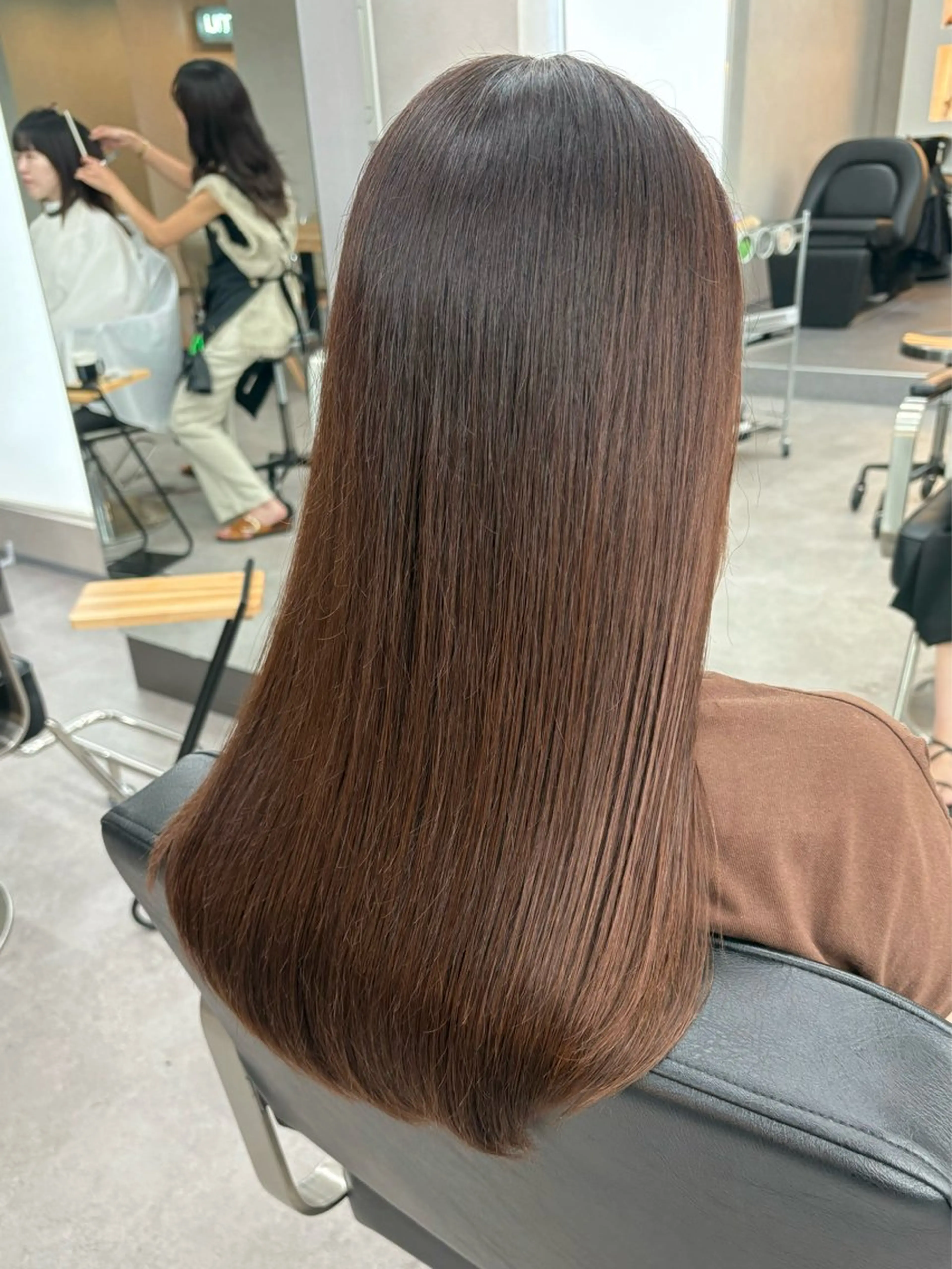 ✂️【フルコース】カット+透明感カラー+ 極潤クオライン縮毛矯正＋カット+高保湿3step TRの写真